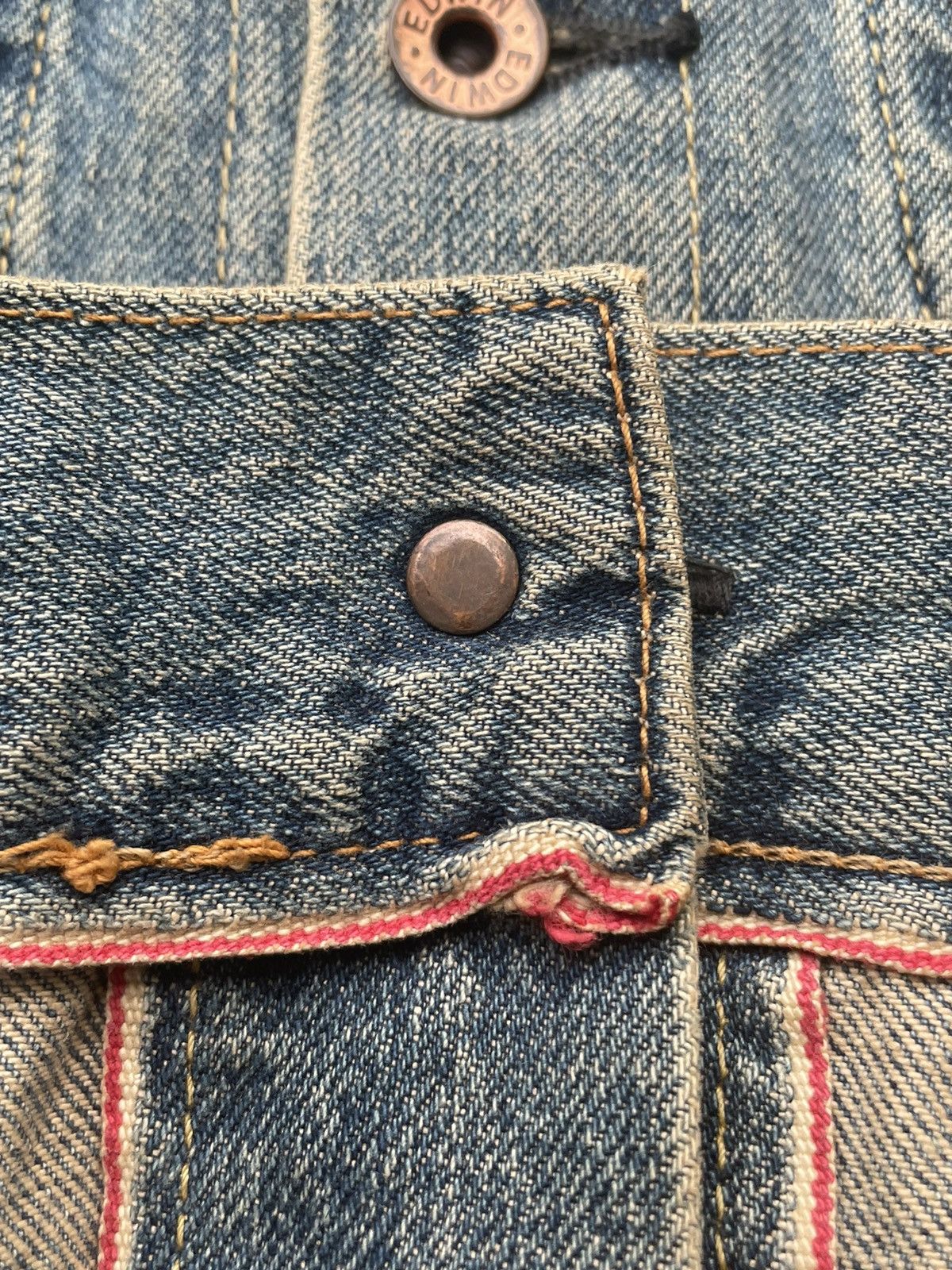 Edwin × Vintage Vintage Edwin Selvedge Denim Jacket Size US S / EU 44-46 / 1 - 17 Thumbnail