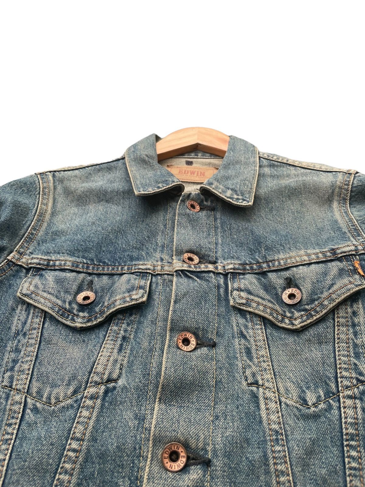 Edwin × Vintage Vintage Edwin Selvedge Denim Jacket Size US S / EU 44-46 / 1 - 6 Thumbnail