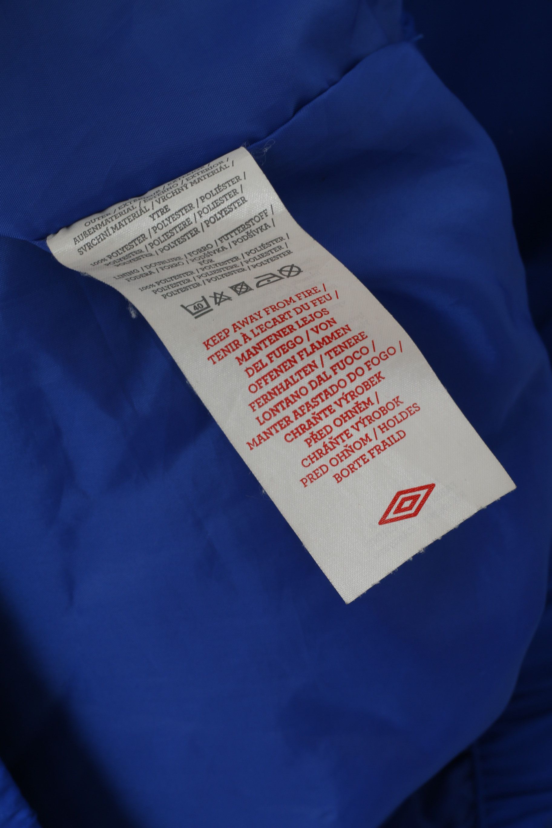 Umbro Umbro Men L Jacket Blue Indigo Activewear 3138 Size US L / EU 52-54 / 3 - 6 Thumbnail