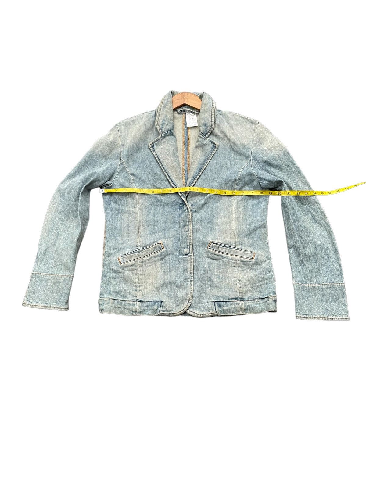 Designer Vintage Globale Denim Jacket Size M / US 6-8 / IT 42-44 - 2 Thumbnail