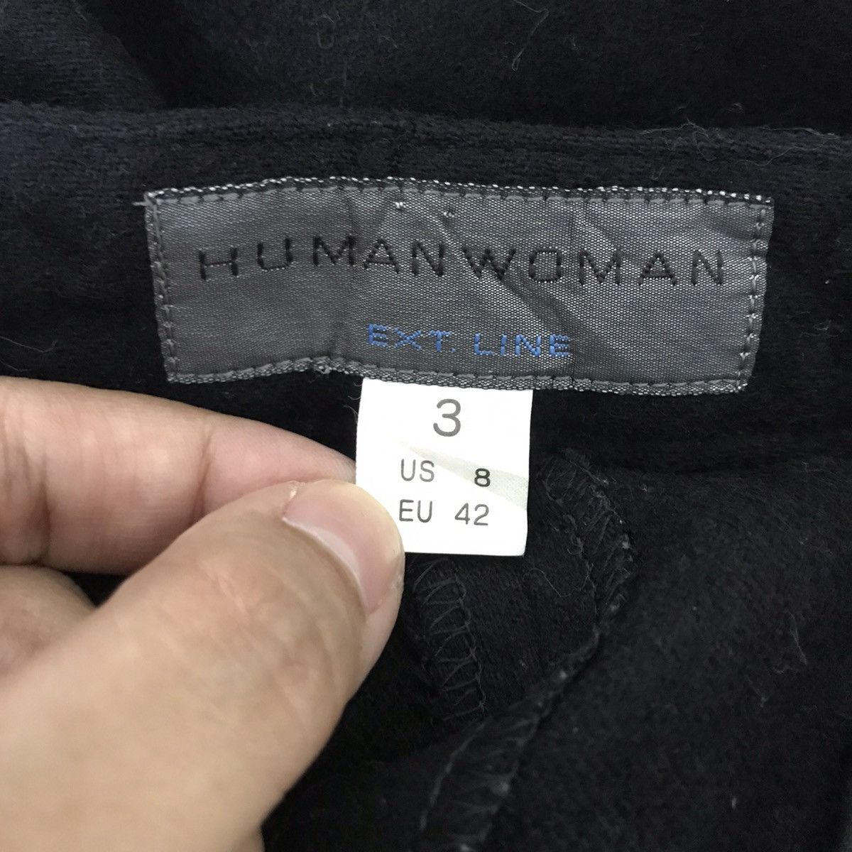 Japanese Brand HUMAN WOMAN Japanese Brand Boot Cut Wool Casual TrousersPant Size US 28 / EU 44 - 3 Thumbnail