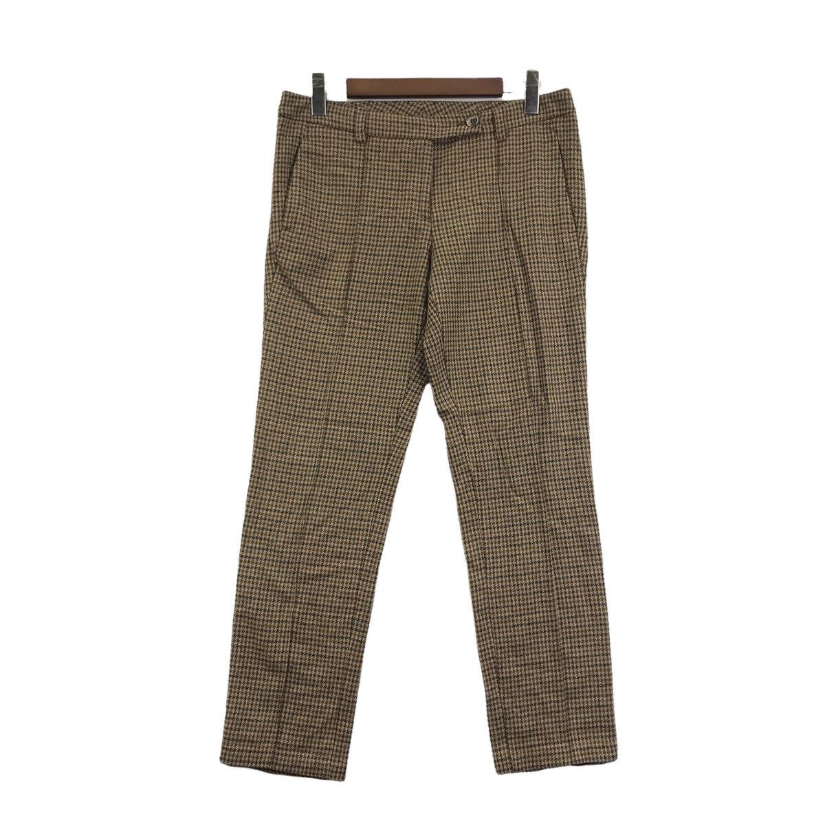 Benetton BENETTON STILE Houndstooth Wool Trousers Casual Pant Size US 33 - 1 Thumbnail
