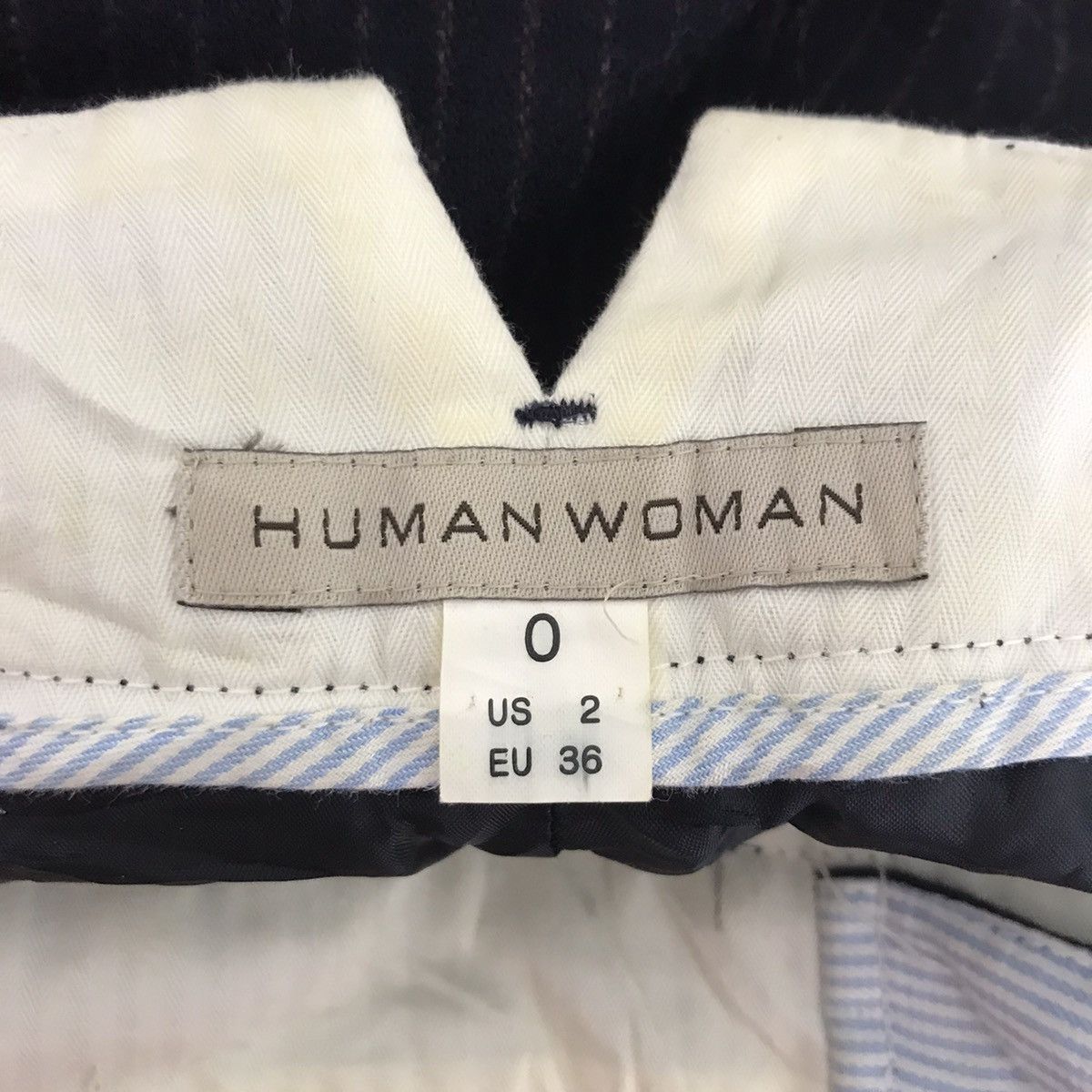 Japanese Brand HUMAN WOMAN Japanese Brand Bell Bottom Wool Casual Trousers Size US 28 / EU 44 - 3 Thumbnail