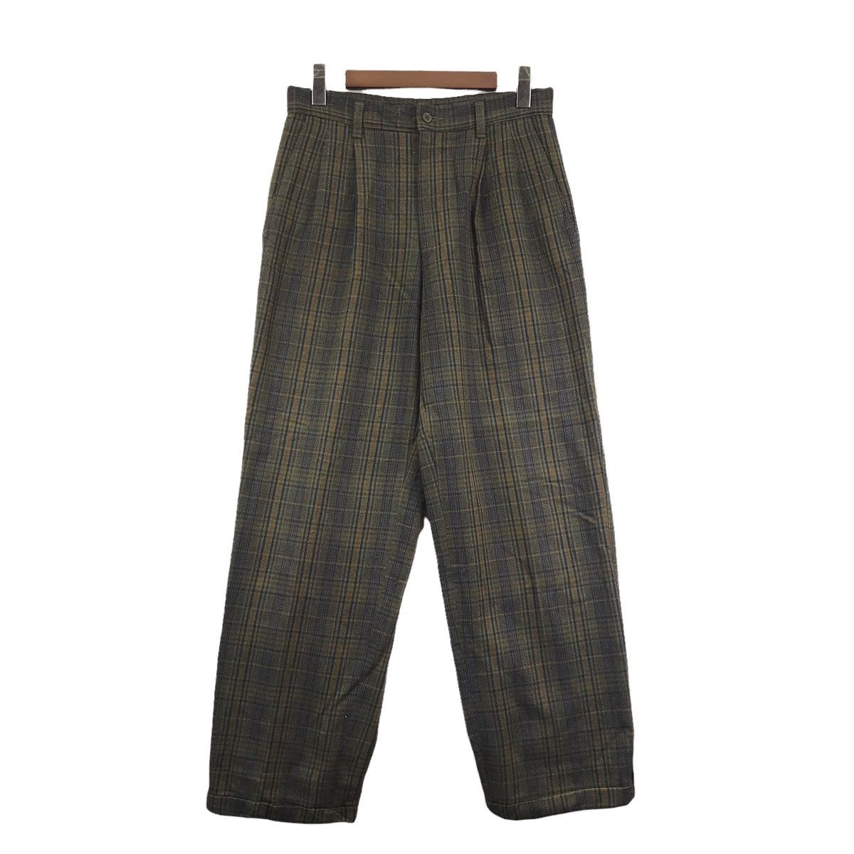 United Colors Of Benetton UNITED COLOR of BENETTON Check Tartan Wool Trousers Casual Size US 30 / EU 46 - 1 Thumbnail
