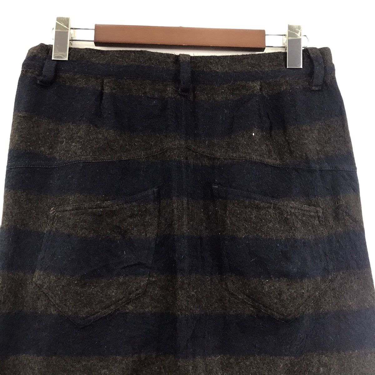 Japanese Brand SHOUT HIGH-FIDELITY Japan Brand Stripes Wool Drop CrotchPant Size US 30 / EU 46 - 10 Thumbnail