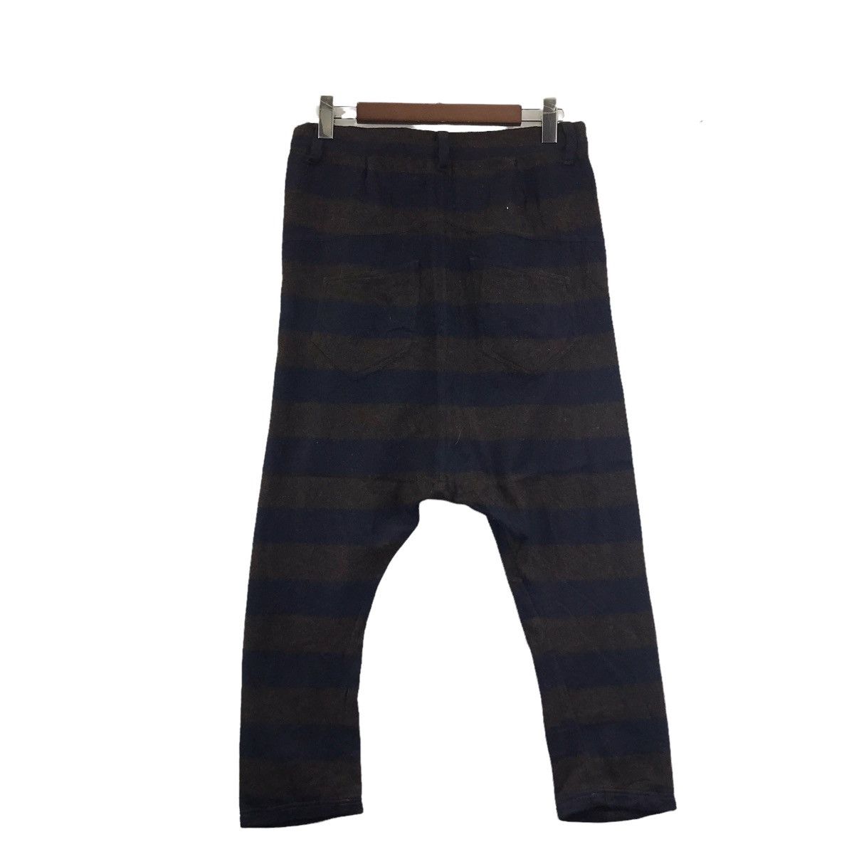 Japanese Brand SHOUT HIGH-FIDELITY Japan Brand Stripes Wool Drop CrotchPant Size US 30 / EU 46 - 9 Thumbnail