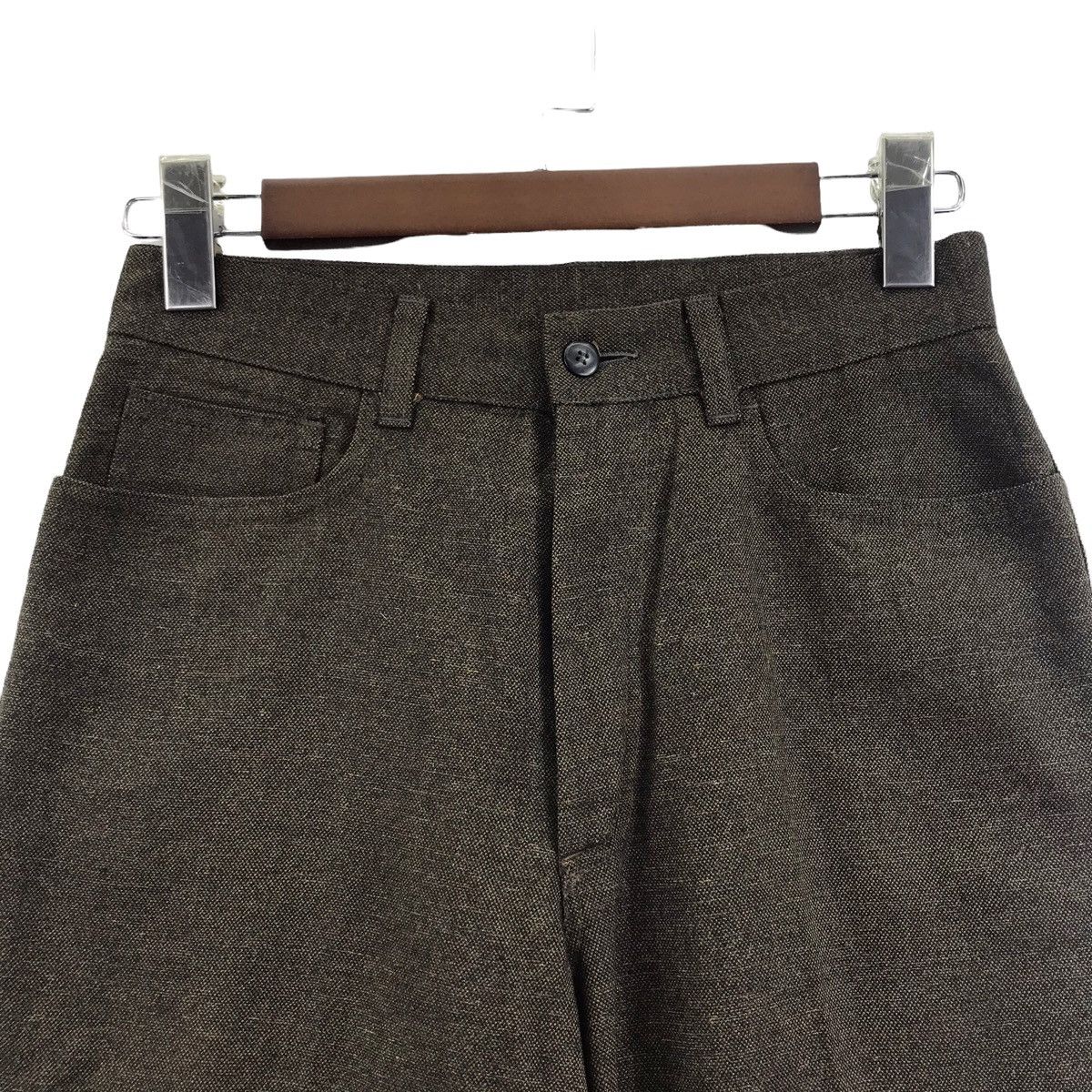 Vintage TRANS CONTINENTS France Brand Wool Straight Cut TrousersPant Size US 27 - 2 Thumbnail