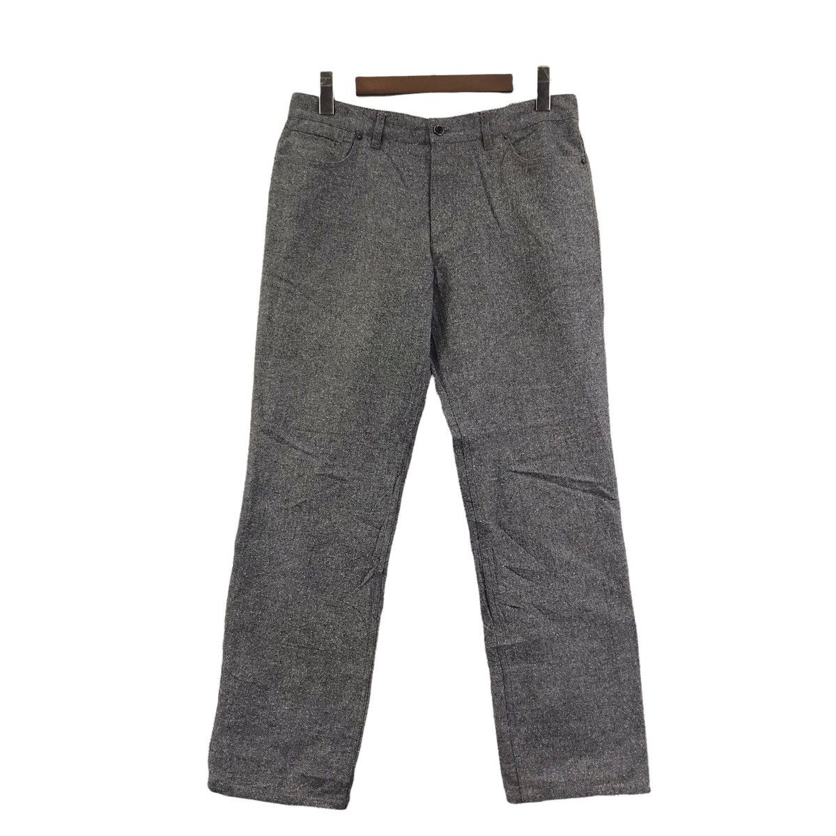 Comme Ca Ism COMME CA ISM Japanese Brand Herringbone Wool Trousers Pant Size US 32 / EU 48 - 1 Thumbnail