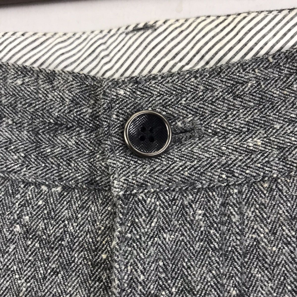 Comme Ca Ism COMME CA ISM Japanese Brand Herringbone Wool Trousers Pant Size US 32 / EU 48 - 3 Thumbnail