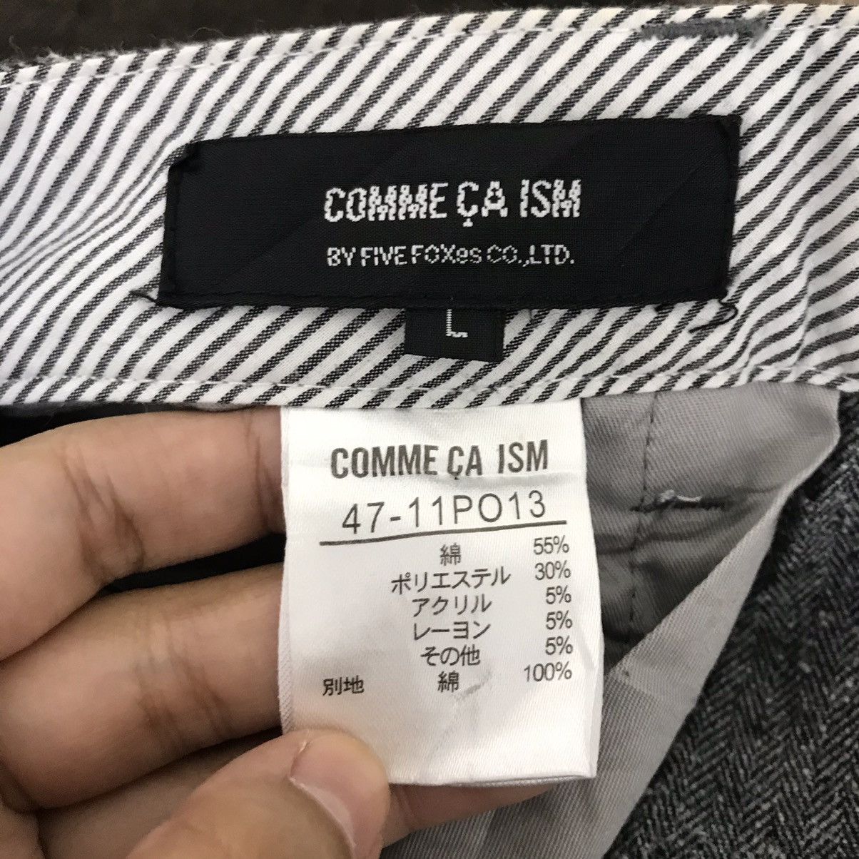 Comme Ca Ism COMME CA ISM Japanese Brand Herringbone Wool Trousers Pant Size US 32 / EU 48 - 4 Thumbnail