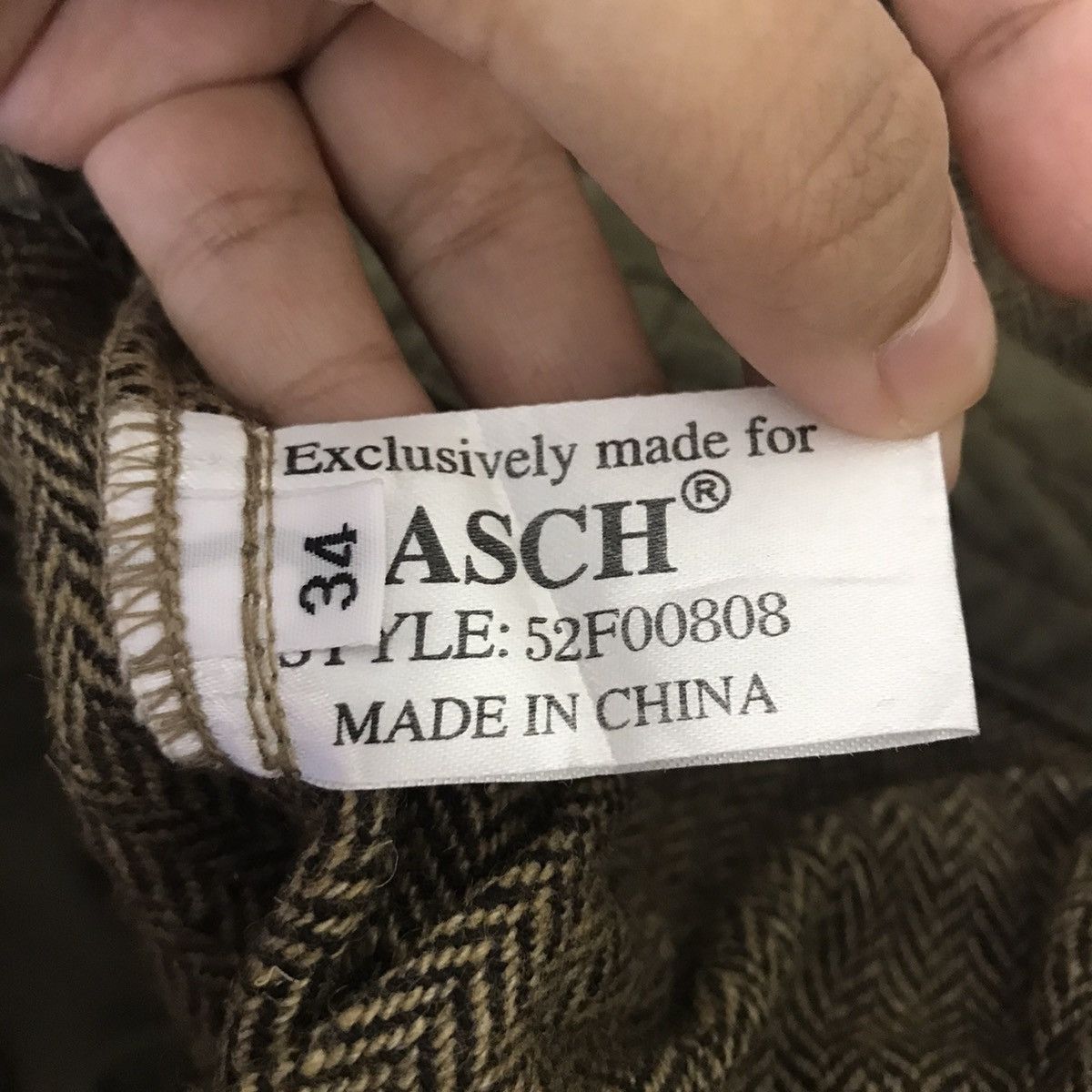 Other SASCH Japanese Brand Herringbone Wool Cargo Trousers Pant Size US 32 / EU 48 - 6 Thumbnail