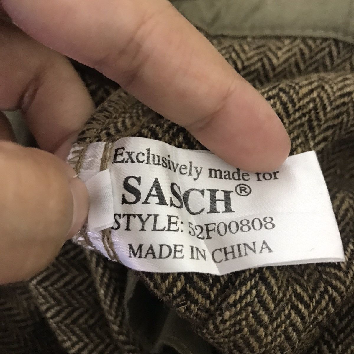 Other SASCH Japanese Brand Herringbone Wool Cargo Trousers Pant Size US 32 / EU 48 - 7 Thumbnail