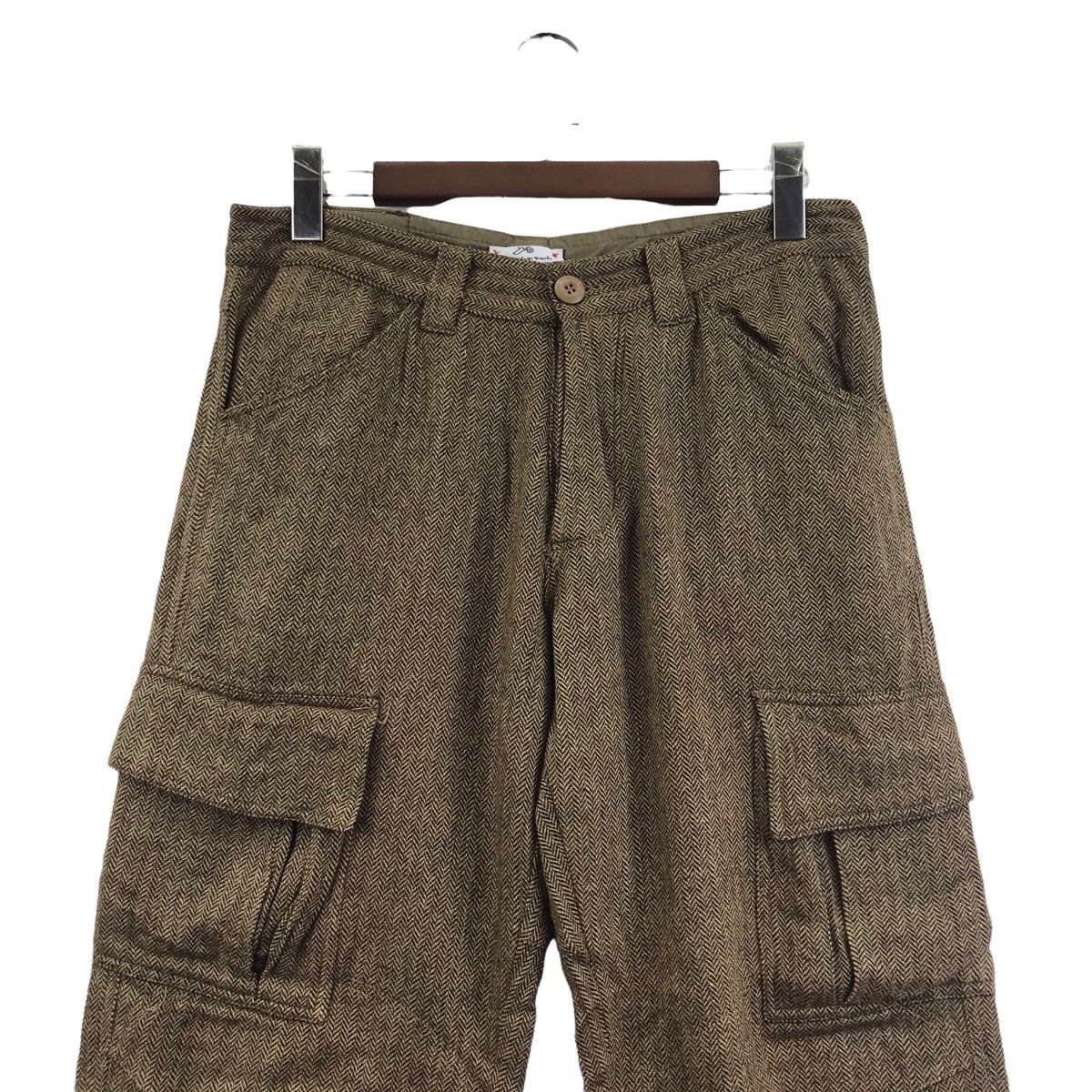 Other SASCH Japanese Brand Herringbone Wool Cargo Trousers Pant Size US 32 / EU 48 - 3 Thumbnail