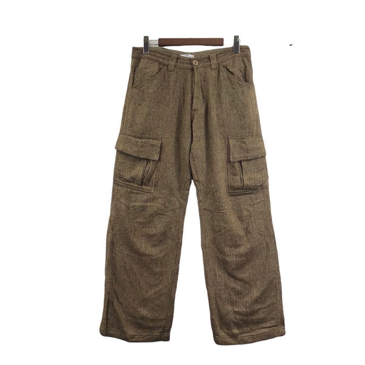Other SASCH Japanese Brand Herringbone Wool Cargo Trousers Pant Size US 32 / EU 48 - 1 Thumbnail