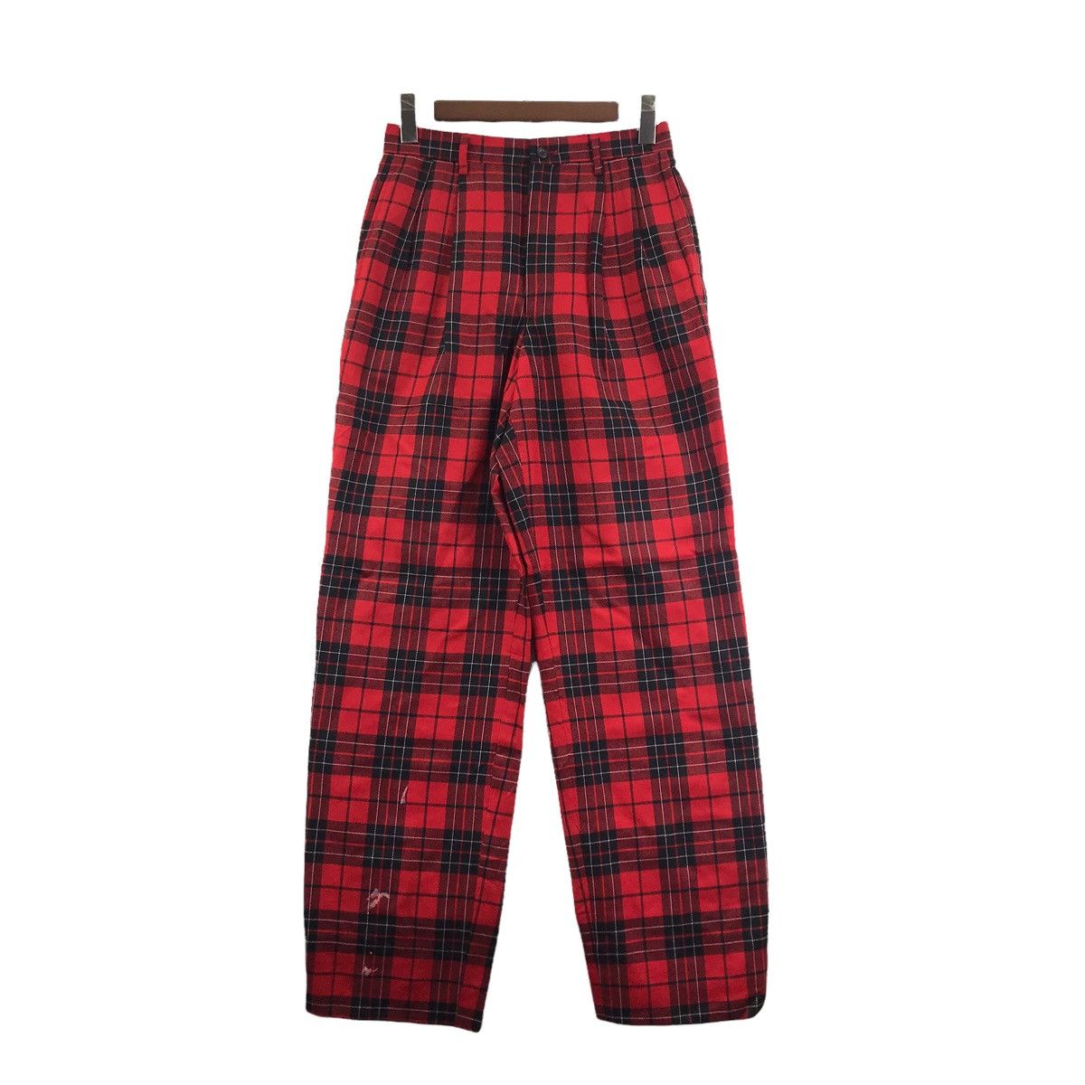 EAST BOY For Men Japan Brand Check Tartan Wool TrousersPant