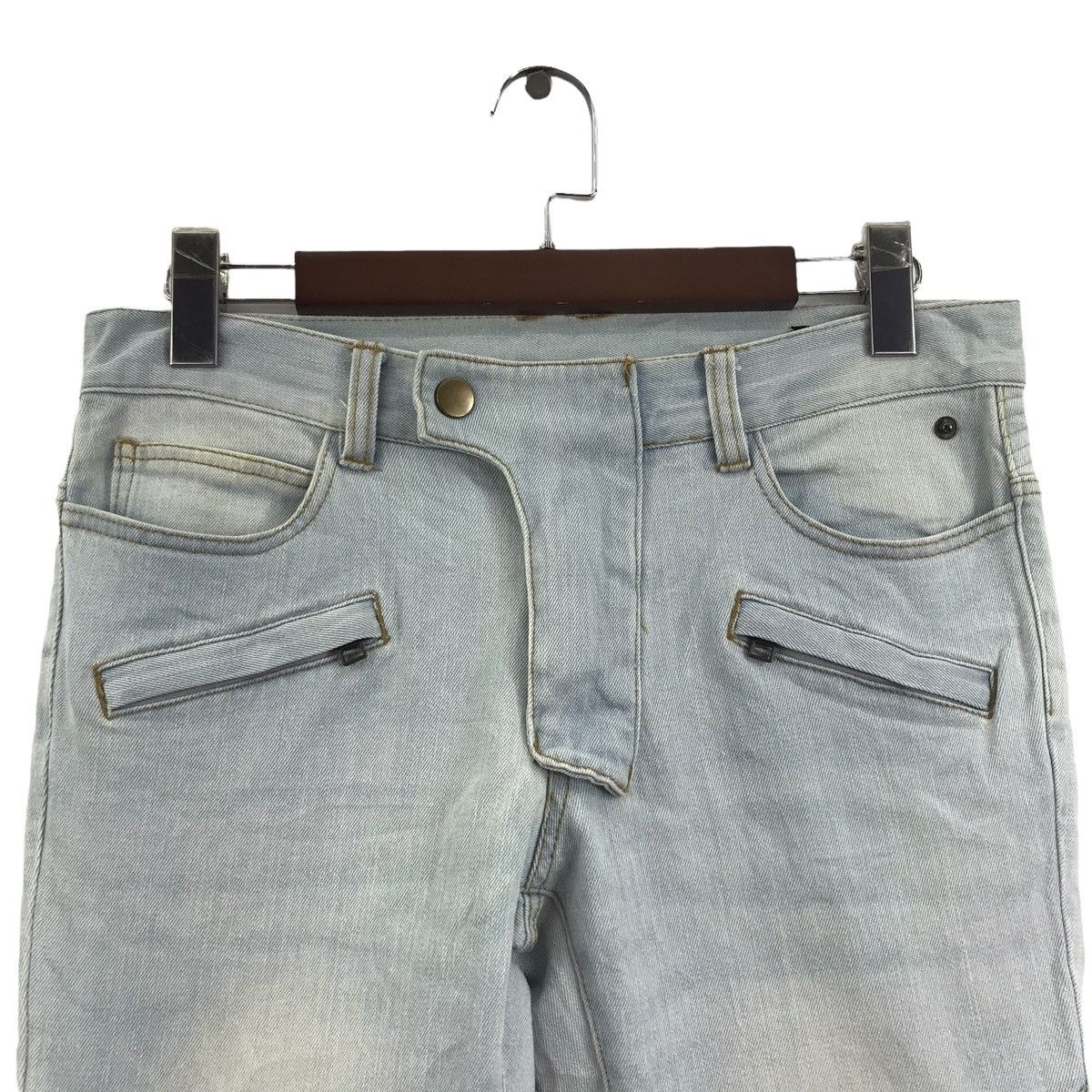 Japanese Brand BENO Japanese Brand Padded Knee Bike Season Slim Fit Jeans Size US 32 / EU 48 - 2 Thumbnail