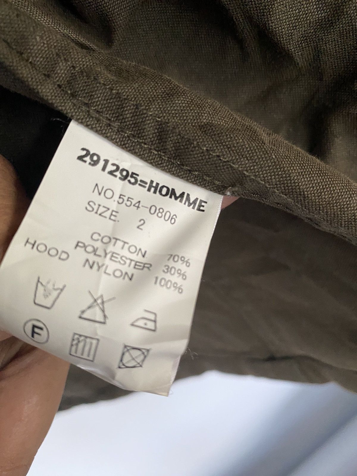 Japanese Brand 291295 Homme Jacket Military Style With Hoodie Size US M / EU 48-50 / 2 - 16 Thumbnail