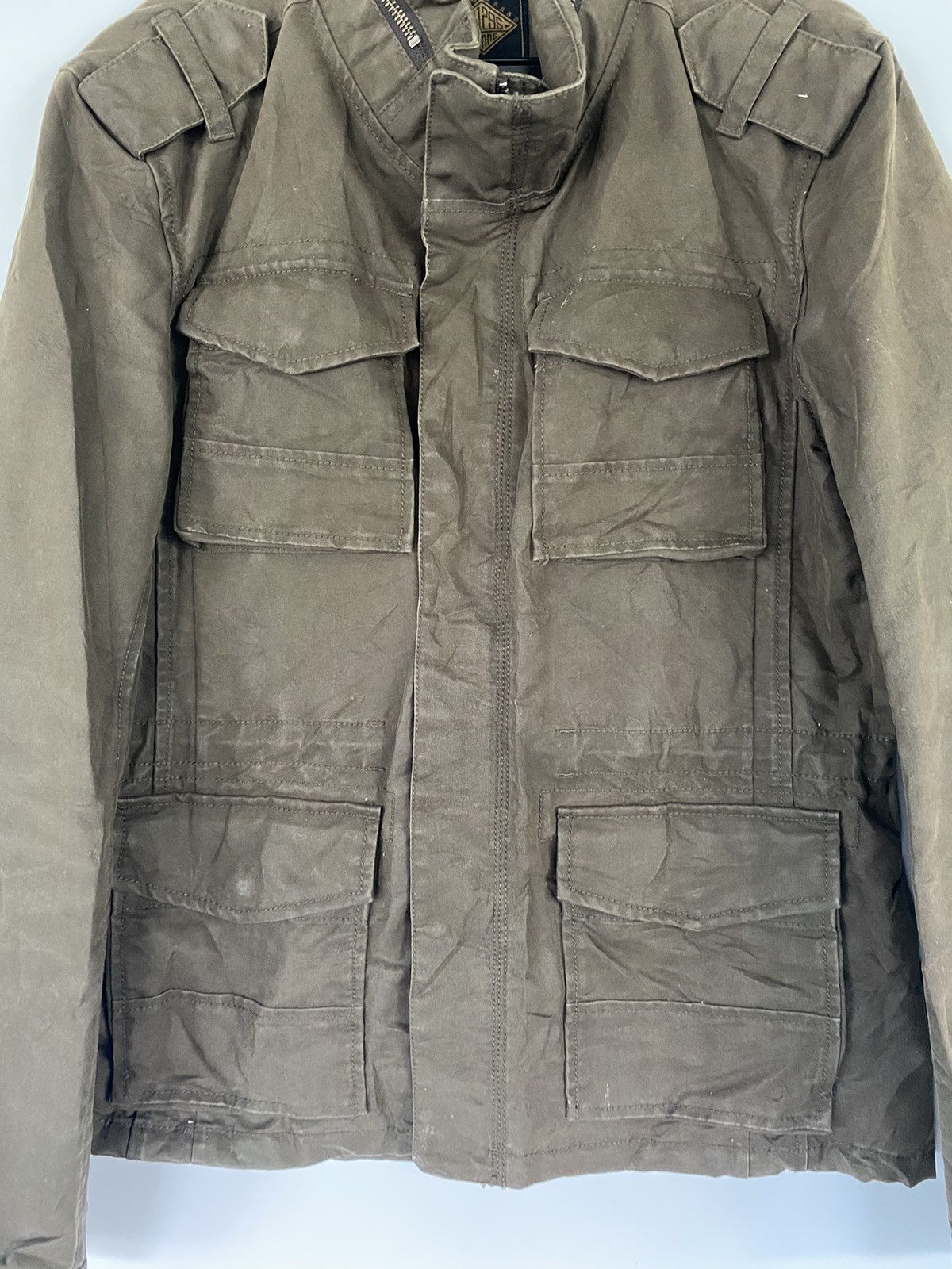 Japanese Brand 291295 Homme Jacket Military Style With Hoodie Size US M / EU 48-50 / 2 - 4 Thumbnail