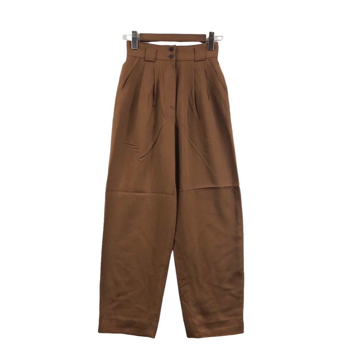 Vintage CORDIER Germany High Waist Brown Casual Trousers Pant Size US 26 / EU 42 - 1 Thumbnail