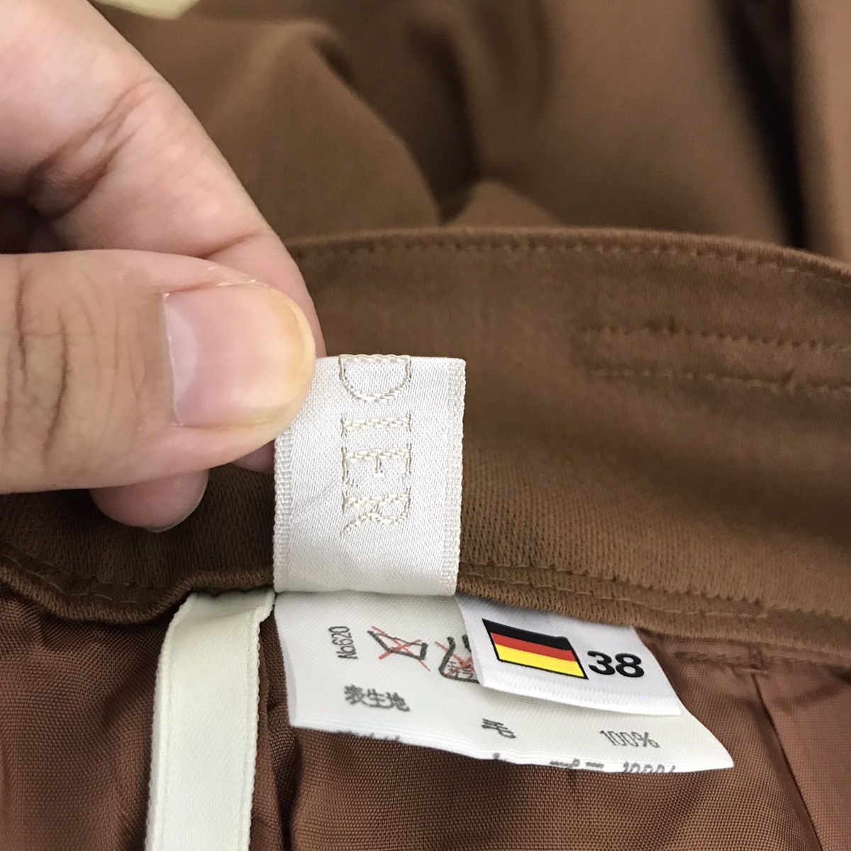 Vintage CORDIER Germany High Waist Brown Casual Trousers Pant Size US 26 / EU 42 - 4 Thumbnail
