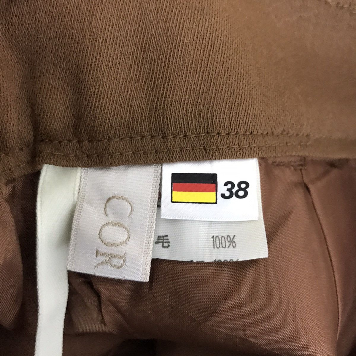 Vintage CORDIER Germany High Waist Brown Casual Trousers Pant Size US 26 / EU 42 - 3 Thumbnail