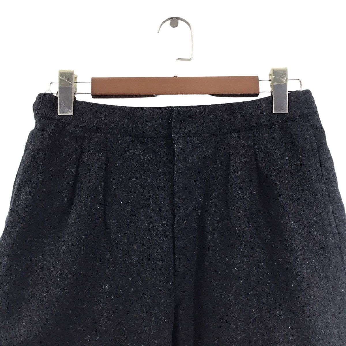 Uniqlo UNIQLO And LEMAIRE Regular Fit Wool Black Casual Trousers Size US 28 / EU 44 - 2 Thumbnail