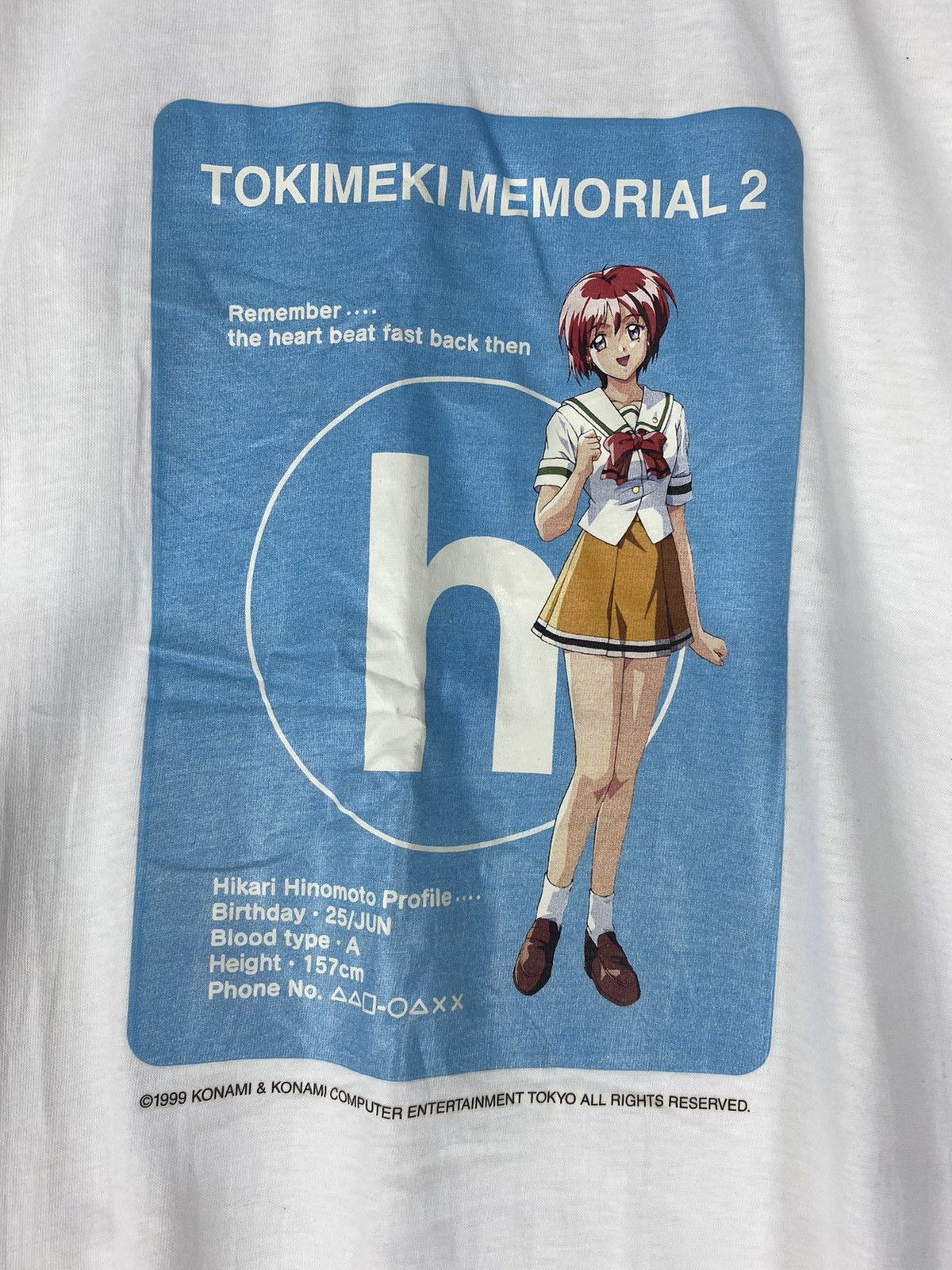Anime × Vintage Vintage rare Tokimeki Memorial 2 Hikari Hinomoto Size US M / EU 48-50 / 2 - 3 Thumbnail