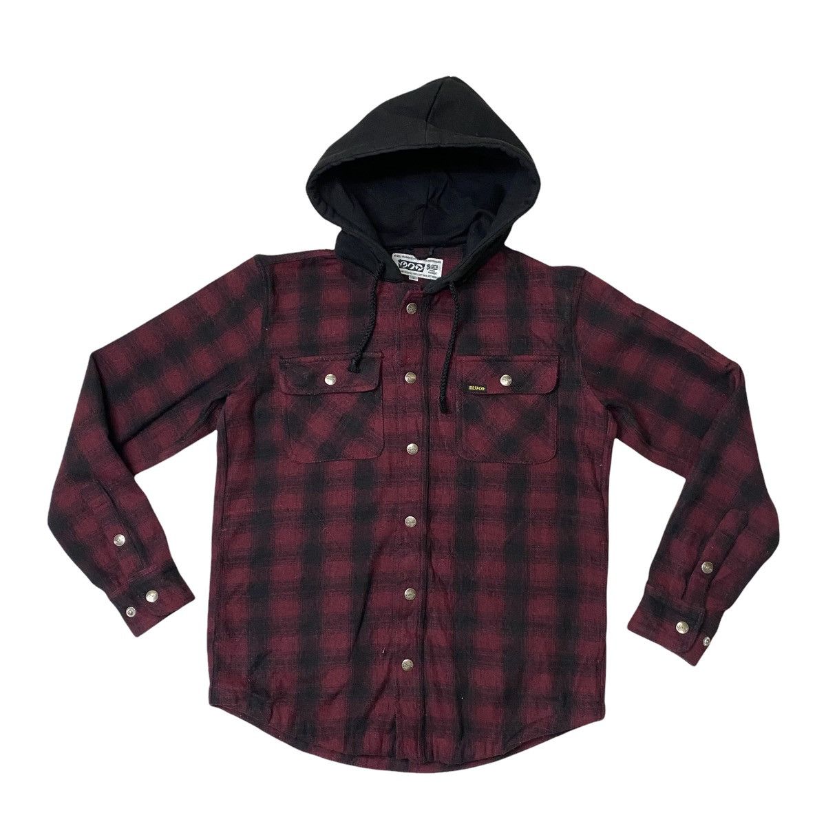 Flannel × Japanese Brand bluco work garment tartan flannel hoodie Size US S / EU 44-46 / 1 - 5 Thumbnail