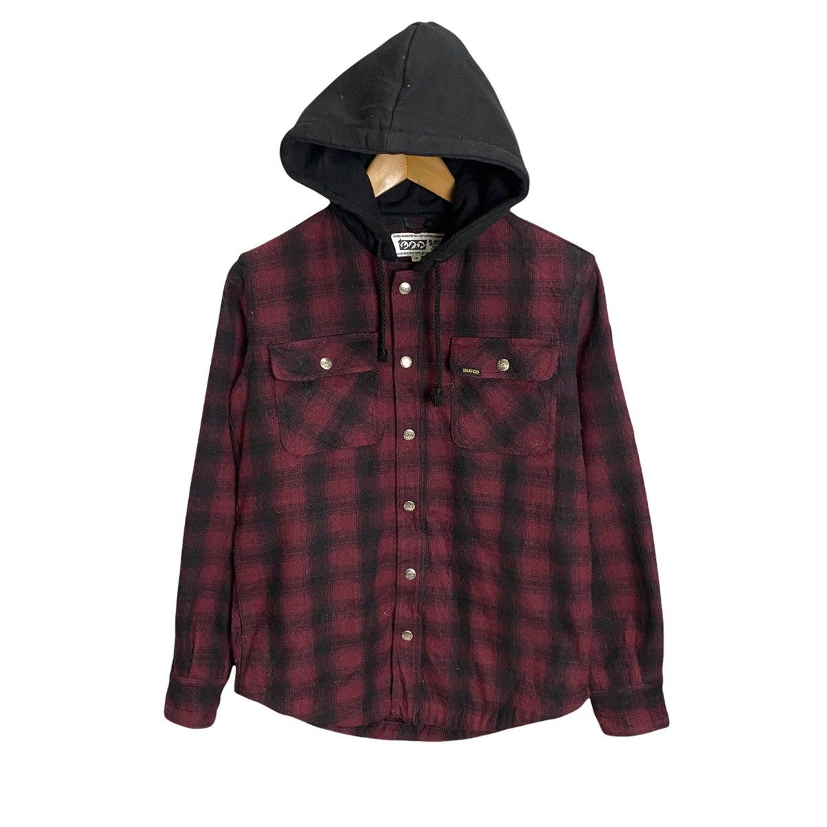 Flannel × Japanese Brand bluco work garment tartan flannel hoodie Size US S / EU 44-46 / 1 - 1 Thumbnail