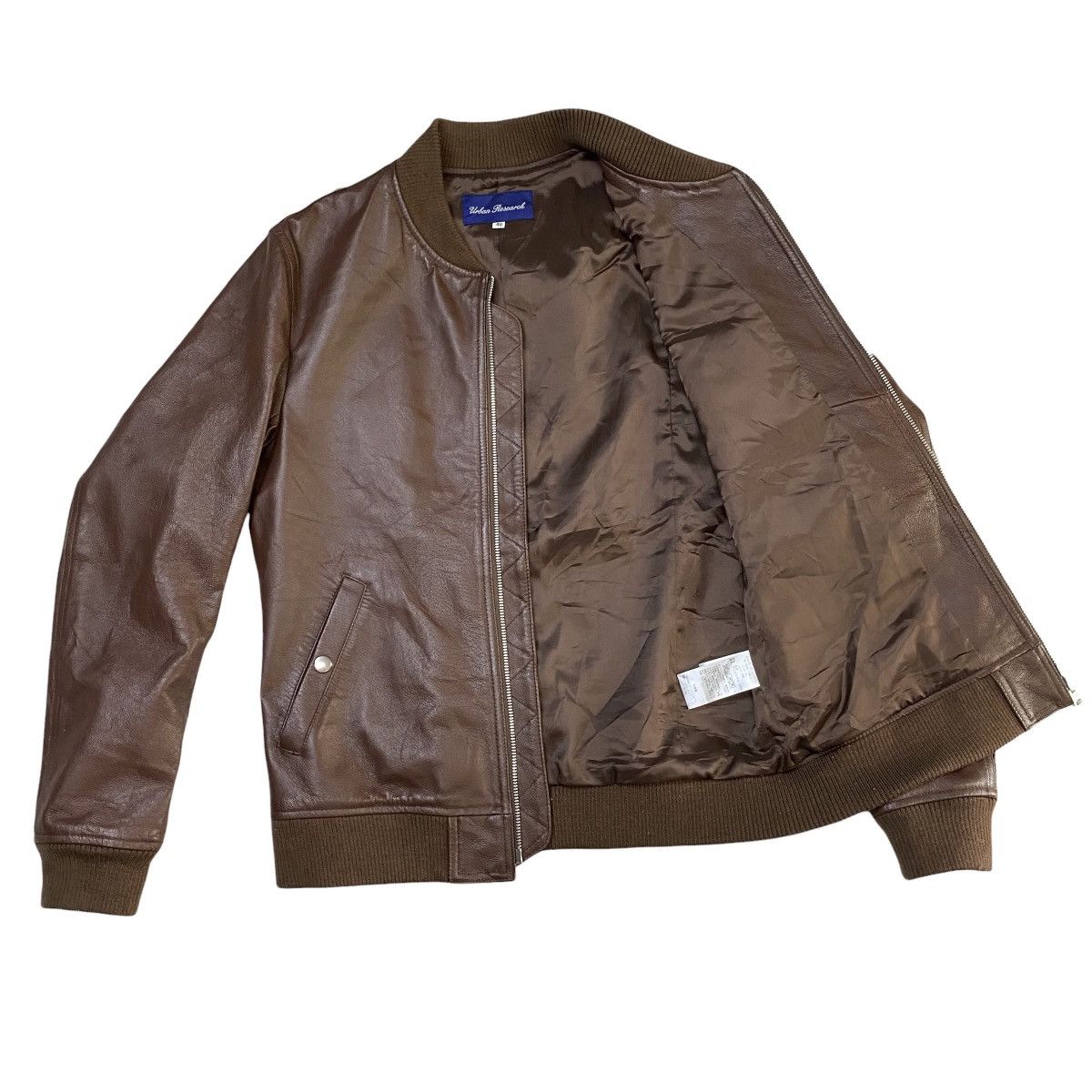 Japanese Brand × URBAN RESEARCH DOORS urban research bomber leather jacket pig skin Size US M / EU 48-50 / 2 - 5 Thumbnail