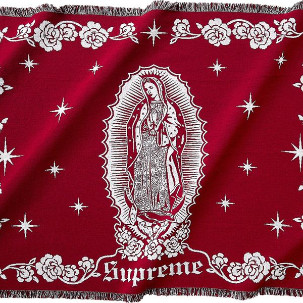 Supreme Supreme Virgin Mary Blanket Red FW18 | Grailed