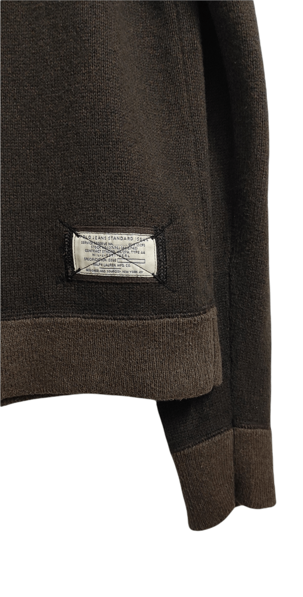Ralph Lauren Archive 1990's POLO JEANS MILITARY Issue RAGLAN sweater Size US M / EU 48-50 / 2 - 4 Thumbnail