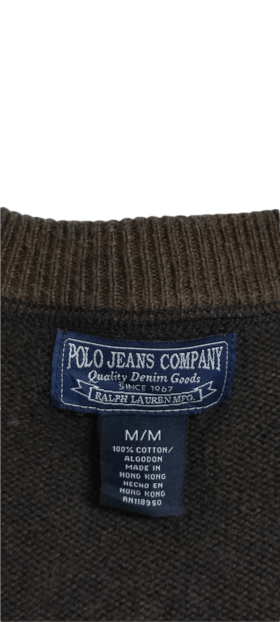 Ralph Lauren Archive 1990's POLO JEANS MILITARY Issue RAGLAN sweater Size US M / EU 48-50 / 2 - 3 Thumbnail