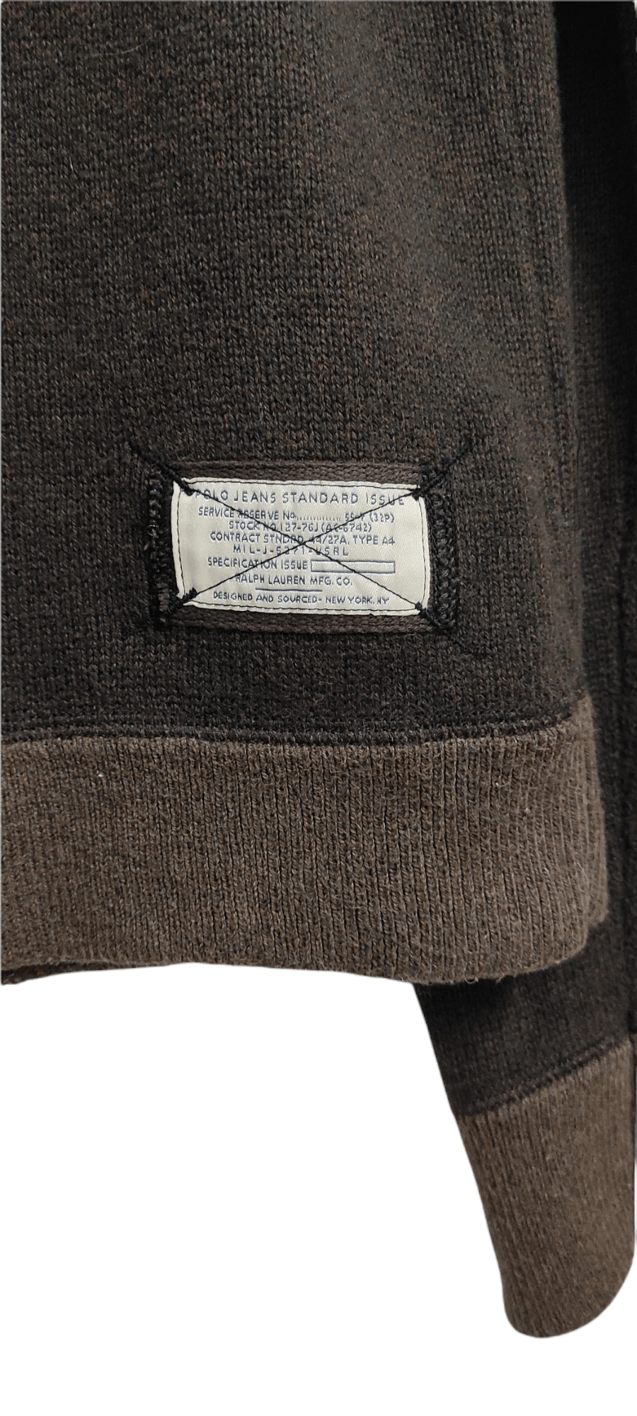 Ralph Lauren Archive 1990's POLO JEANS MILITARY Issue RAGLAN sweater Size US M / EU 48-50 / 2 - 6 Thumbnail