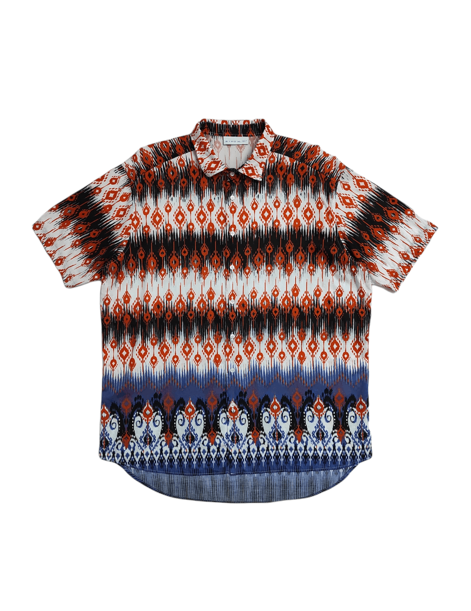 Etro Etro Multicolor Graphic Tribal Printed Stretch Cotton shirt Size US XL / EU 56 / 4 - 1 Thumbnail