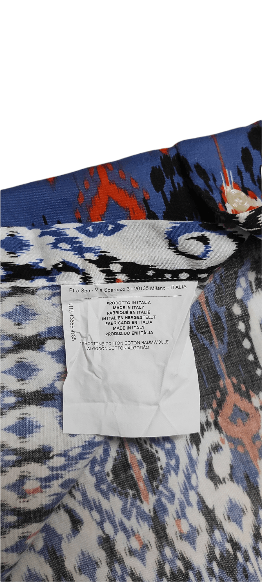 Etro Etro Multicolor Graphic Tribal Printed Stretch Cotton shirt Size US XL / EU 56 / 4 - 4 Thumbnail