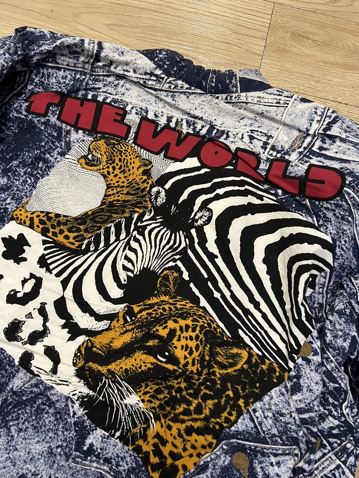 Indigo × Japanese Brand THE WORLD Safari Indigo Jeans Print Kimono Size US XL / EU 56 / 4 - 6 Thumbnail
