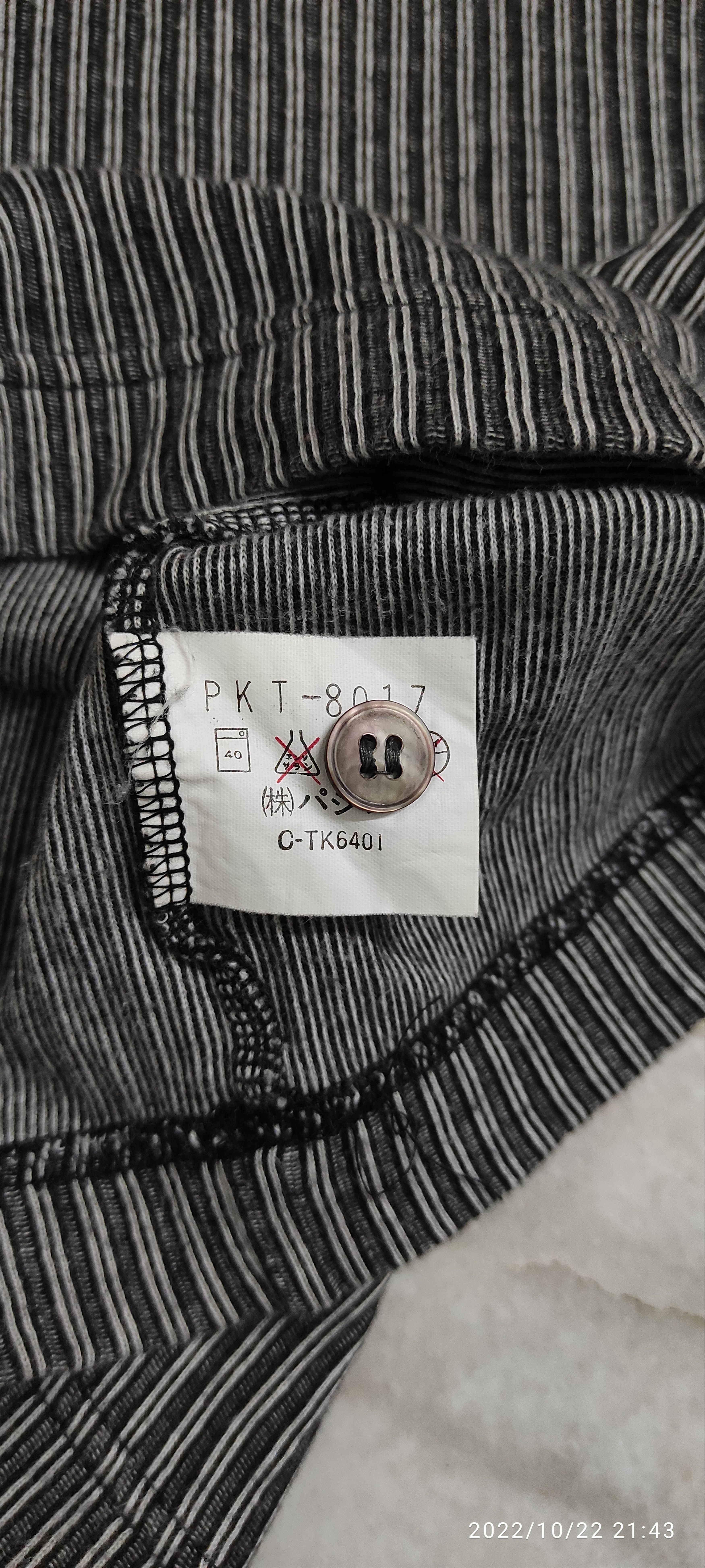 Designer 80's Archive PASHU SHIN HOSOKAWA PLEATS stripes shirt Size US M / EU 48-50 / 2 - 5 Thumbnail