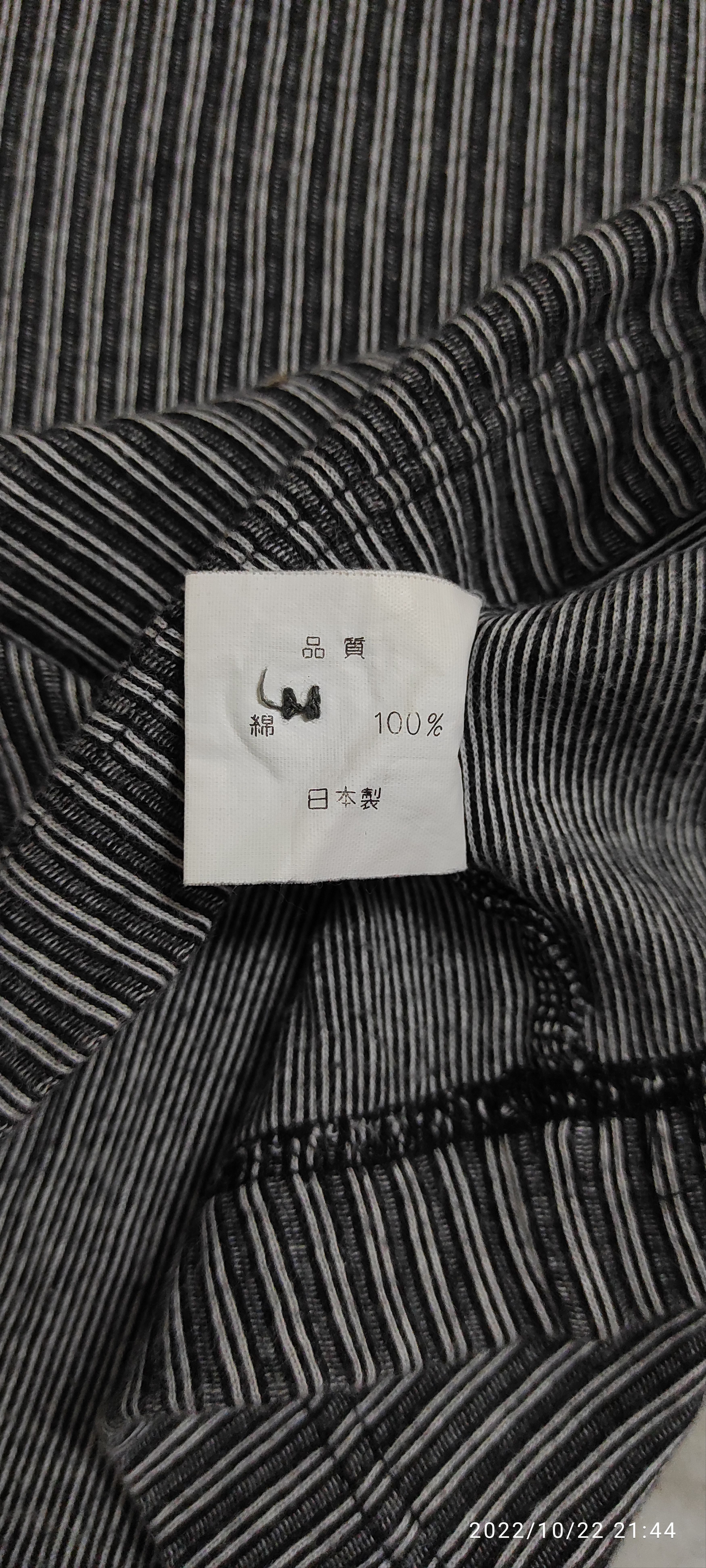 Designer 80's Archive PASHU SHIN HOSOKAWA PLEATS stripes shirt Size US M / EU 48-50 / 2 - 6 Thumbnail