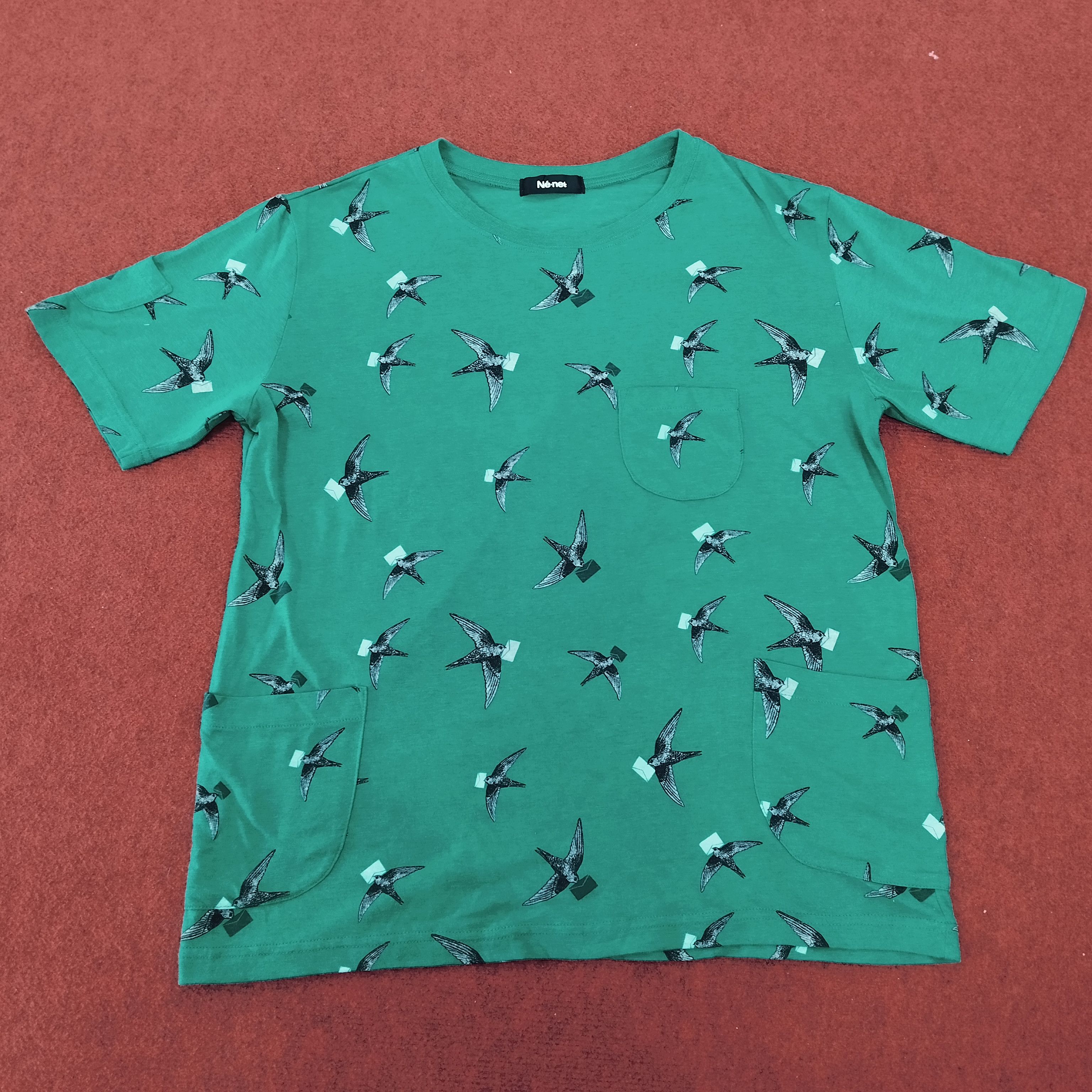 Issey Miyake × Ne-Net × Vintage Ne-Net Issey Miyake Japanese Designer Full Print Tshirt Size US L / EU 52-54 / 3 - 1 Thumbnail