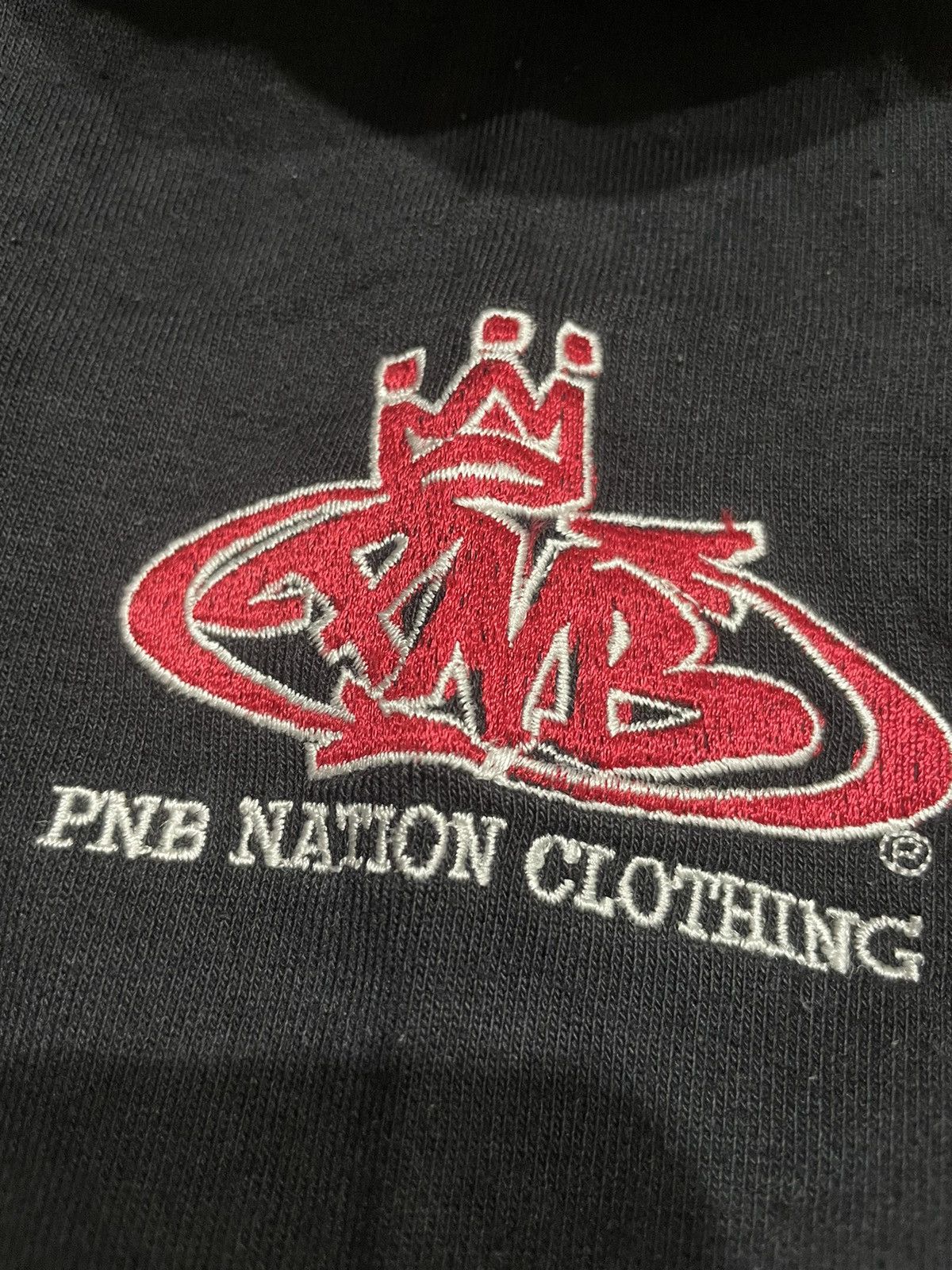 Hook-Ups 90s PNB Nation Clothing Rap Hip Hop Distressed Pullover Size US XL / EU 56 / 4 - 5 Thumbnail