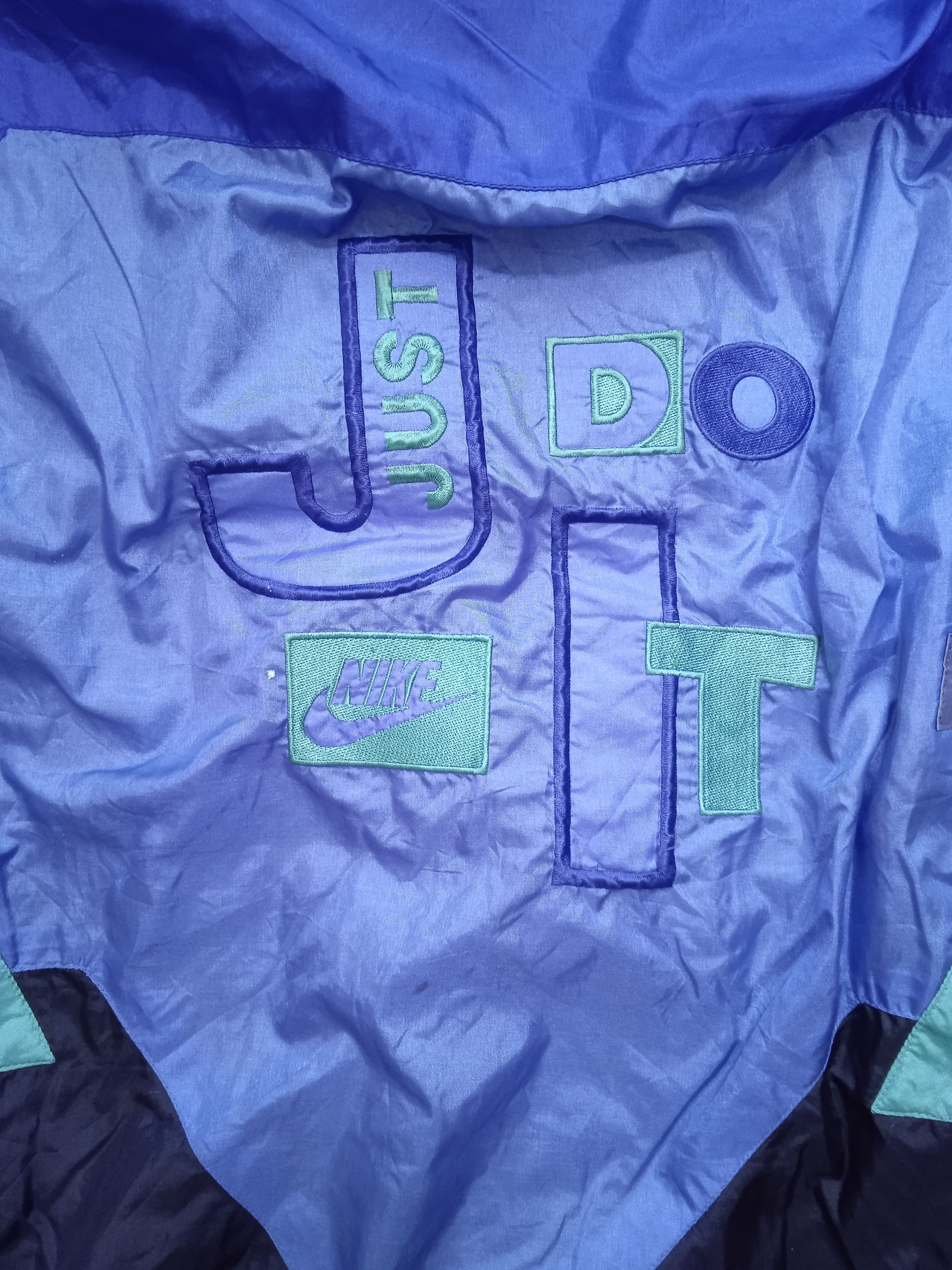 Other Vintage 90s Grey Tag Nike Aqua Berry Windbreaker Size US XXL / EU 58 / 5 - 9 Thumbnail