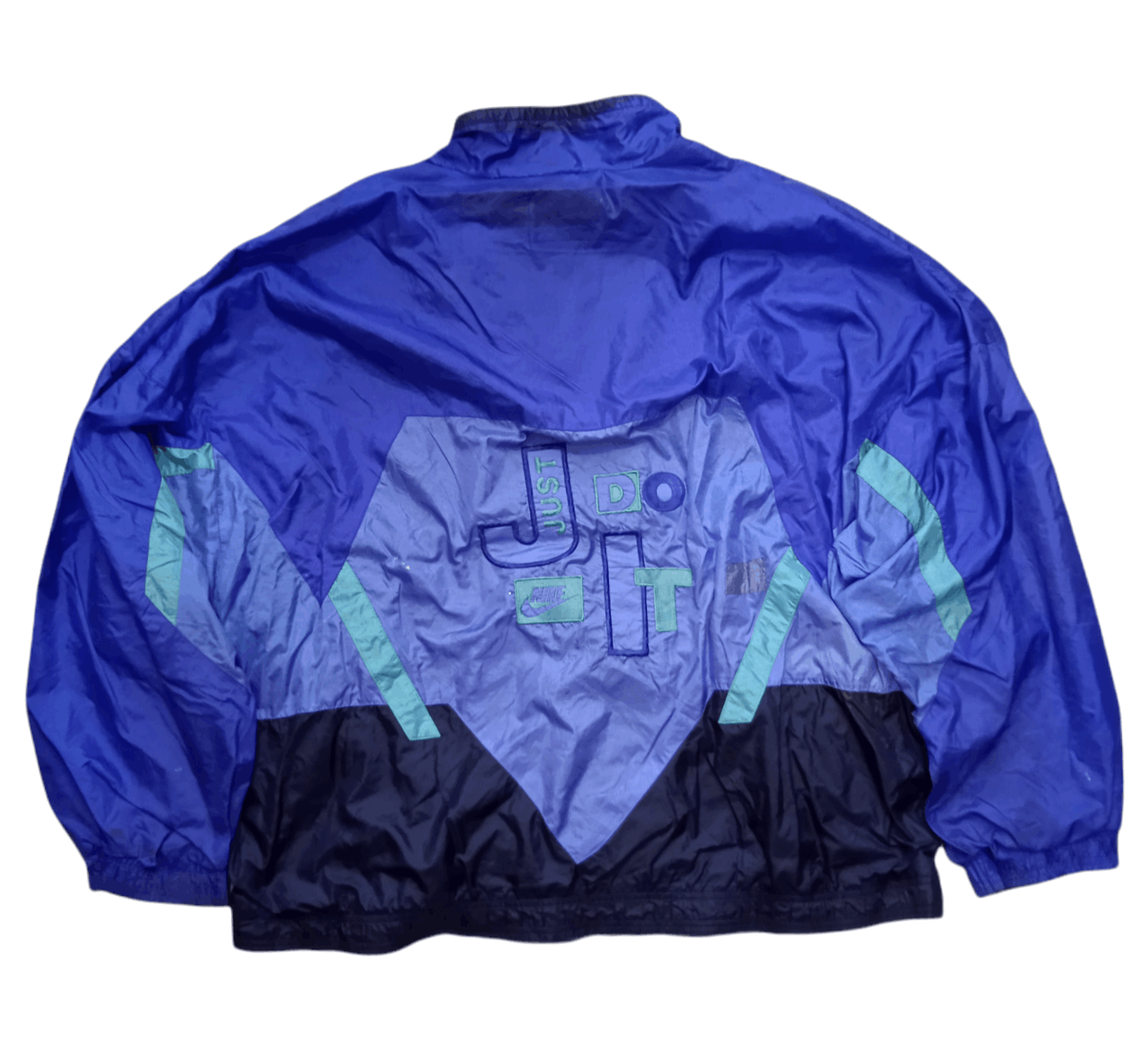 Other Vintage 90s Grey Tag Nike Aqua Berry Windbreaker Size US XXL / EU 58 / 5 - 2 Thumbnail