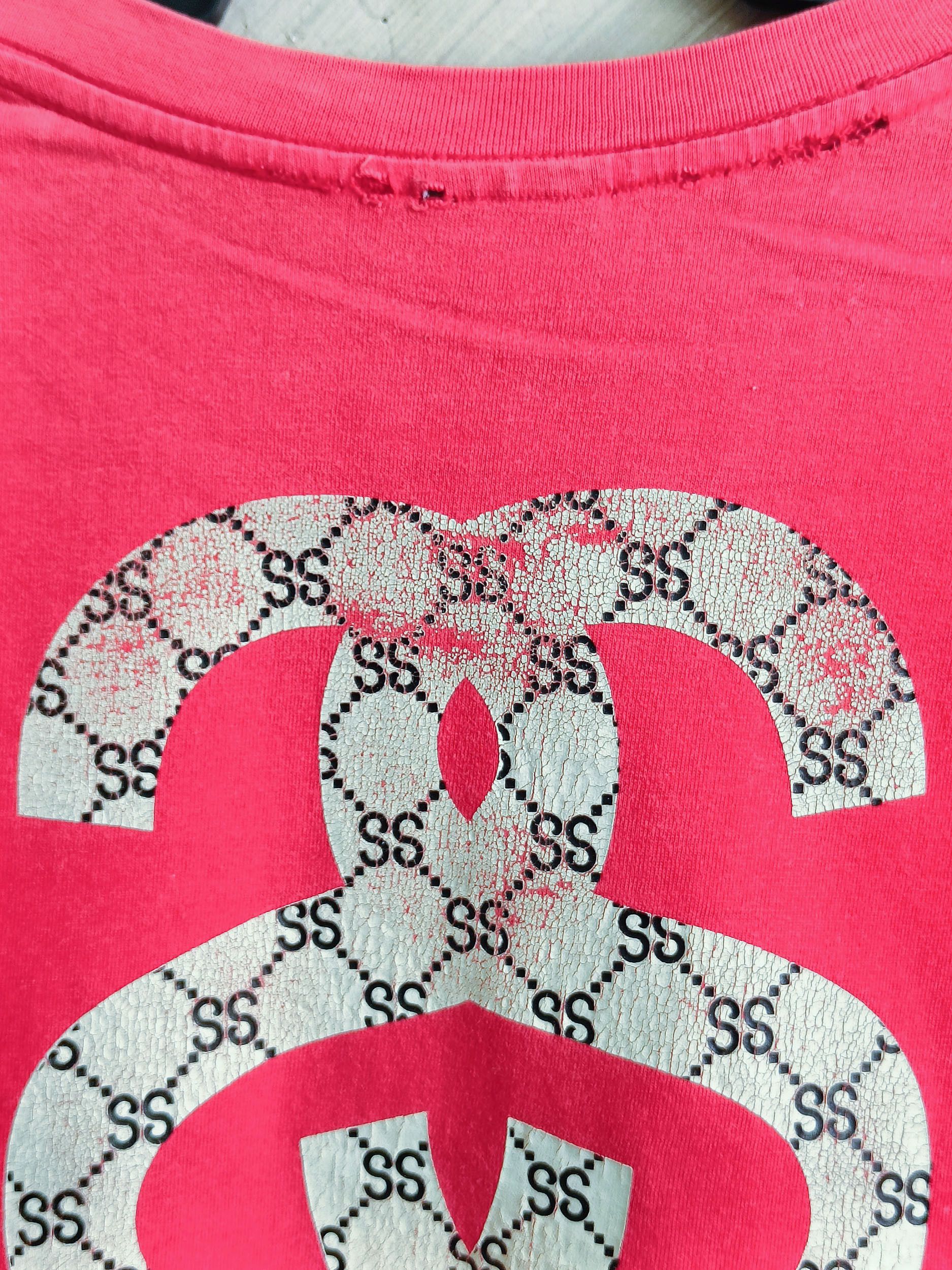 Stussy × Vintage Vintage Stussy Rip Off Gucci Logo Single Stitch Tee Size US L / EU 52-54 / 3 - 9 Thumbnail