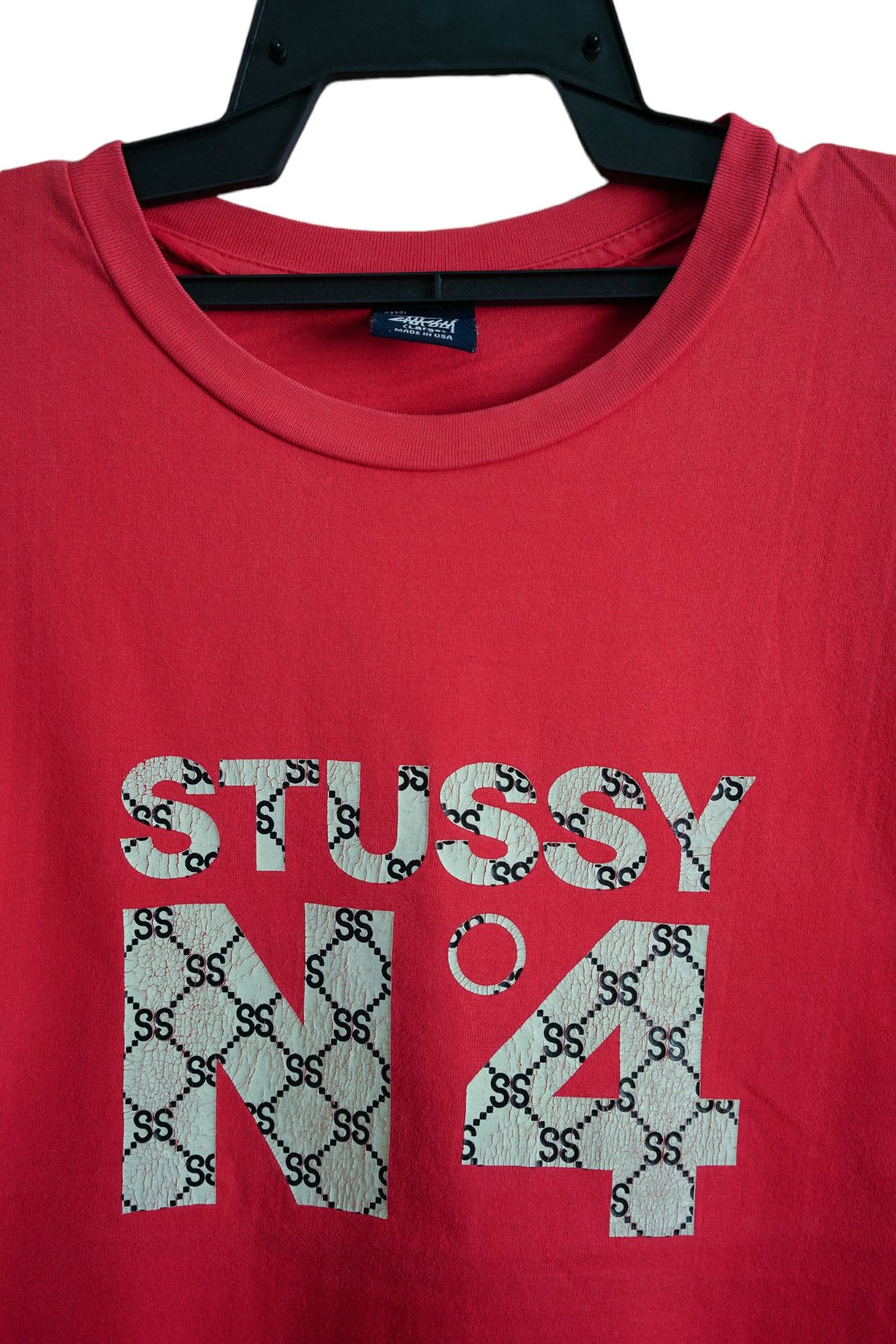 Stussy × Vintage Vintage Stussy Rip Off Gucci Logo Single Stitch Tee Size US L / EU 52-54 / 3 - 4 Thumbnail