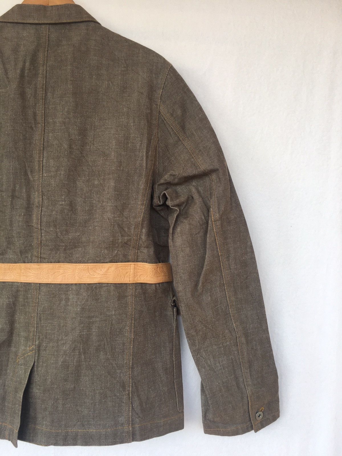 Designer Japanese Brand KEITA MARUYAMA Homme Brown Denim Jacket Size US L / EU 52-54 / 3 - 8 Thumbnail