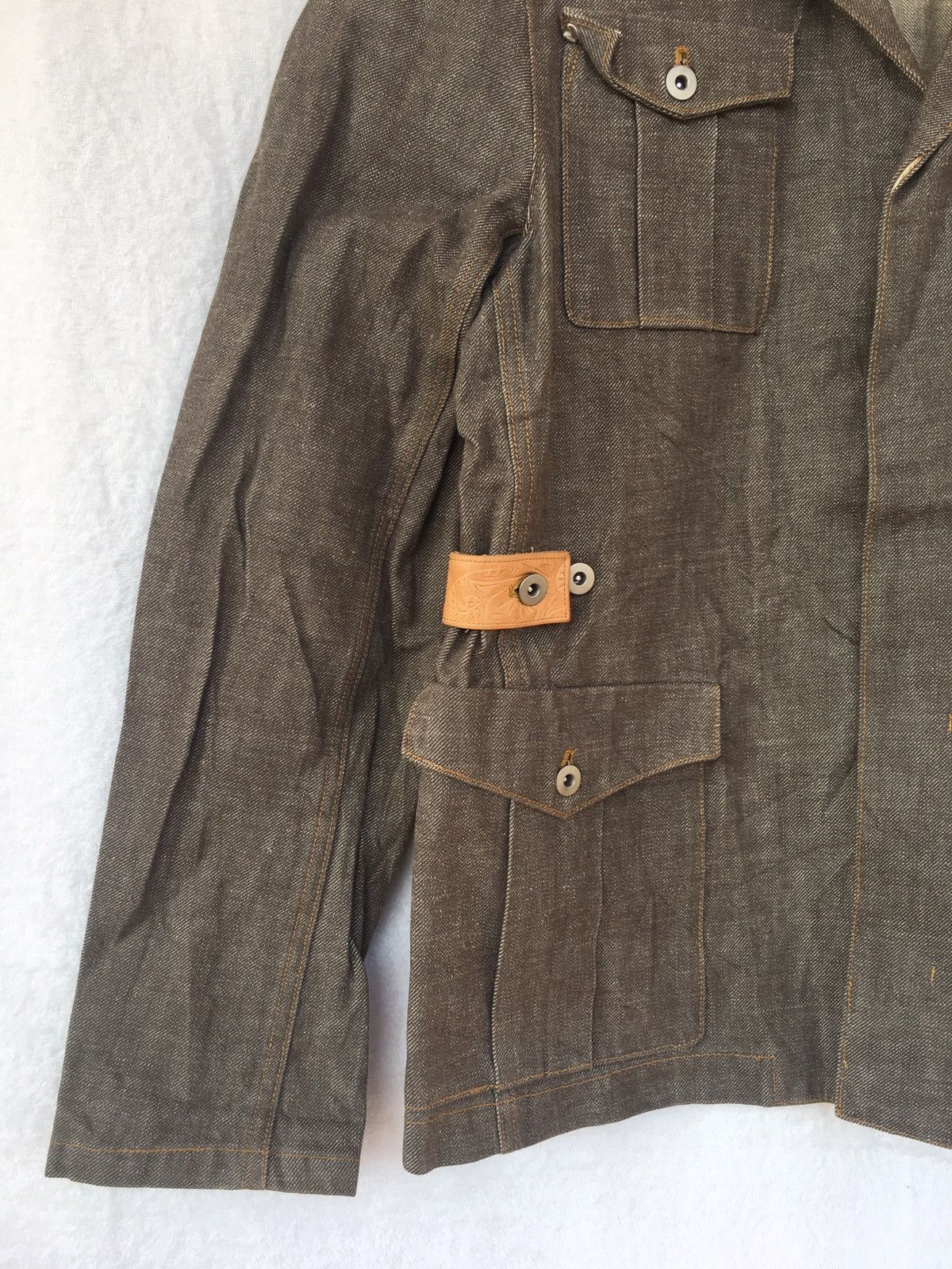 Designer Japanese Brand KEITA MARUYAMA Homme Brown Denim Jacket Size US L / EU 52-54 / 3 - 5 Thumbnail