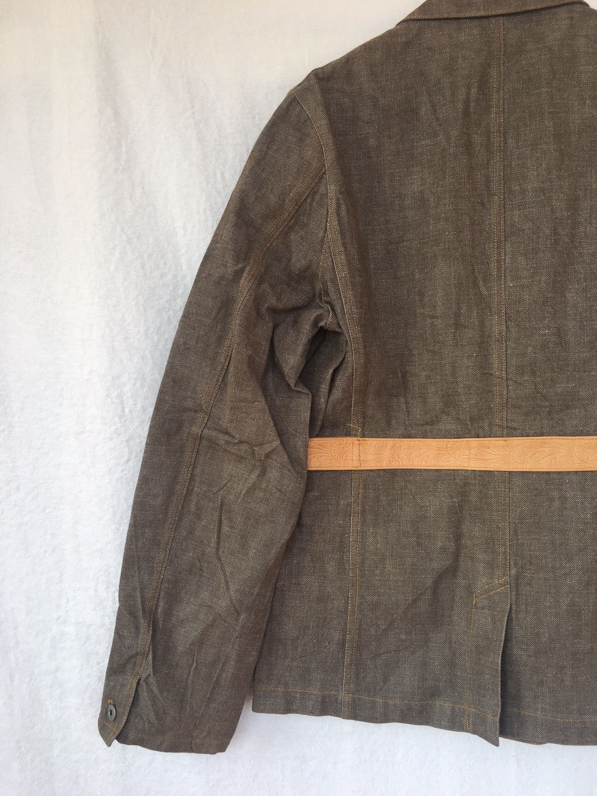 Designer Japanese Brand KEITA MARUYAMA Homme Brown Denim Jacket Size US L / EU 52-54 / 3 - 9 Thumbnail