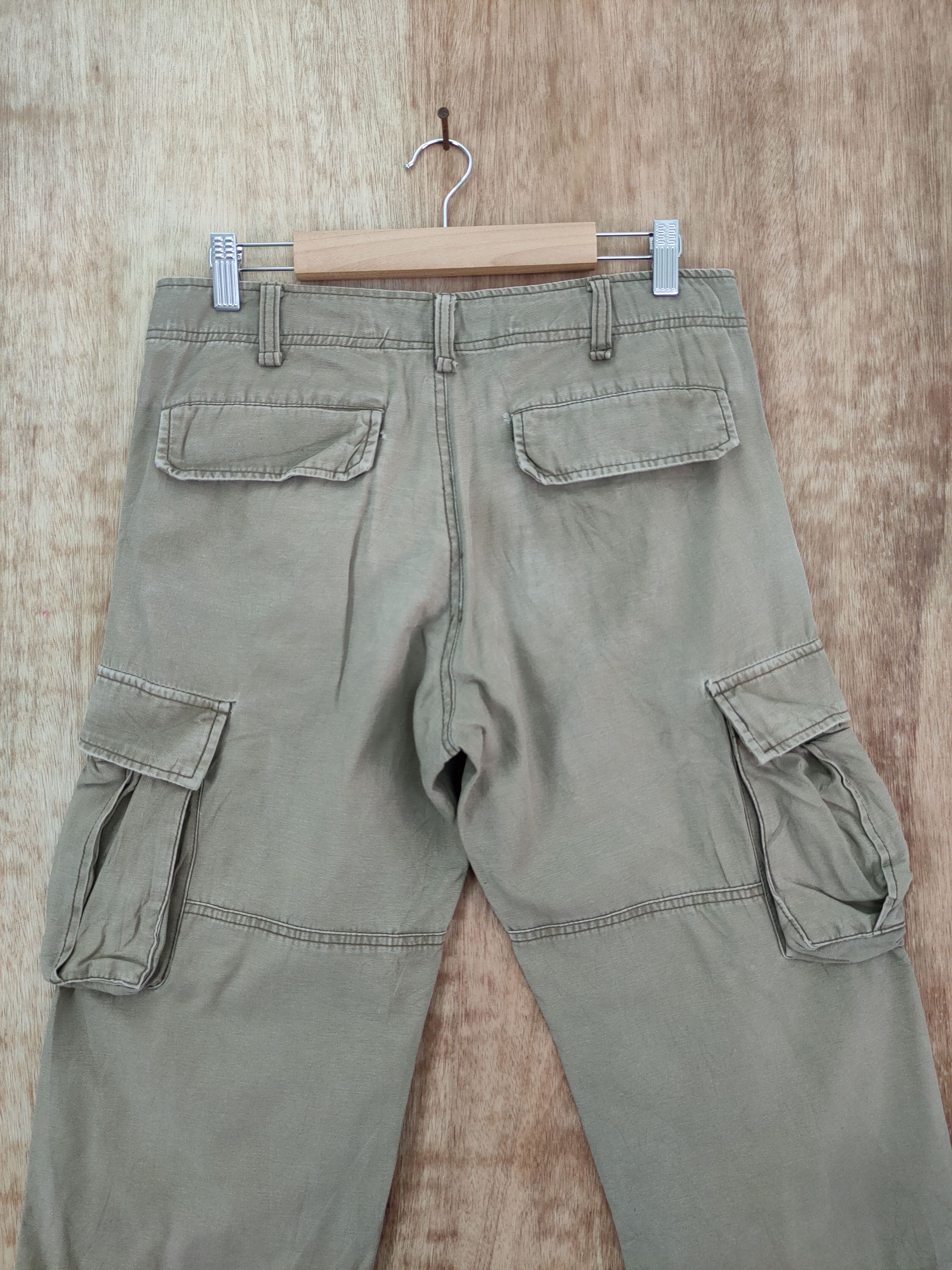 Japanese Brand DLL Japan brown vintage multi pocket cargo pants #46-282A Size US 31 - 10 Thumbnail