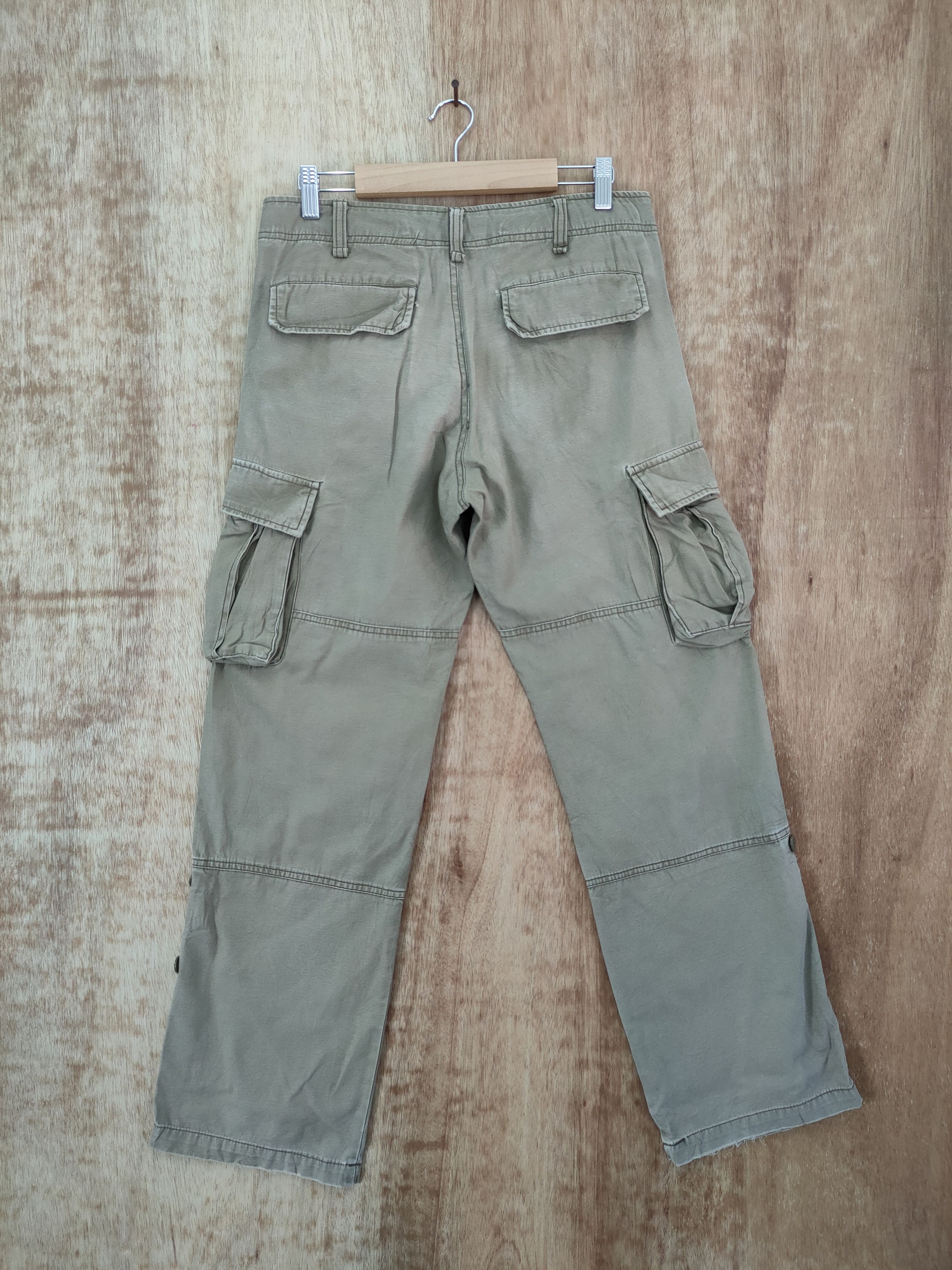Japanese Brand DLL Japan brown vintage multi pocket cargo pants #46-282A Size US 31 - 7 Thumbnail